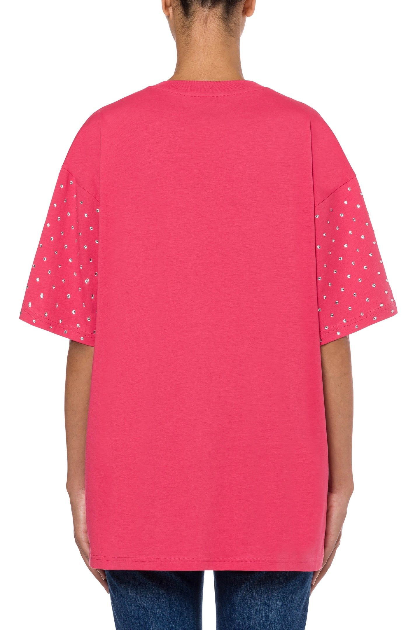 CRYSTAL TEDDY ORGANIC JERSEY T-SHIRT PINK 2