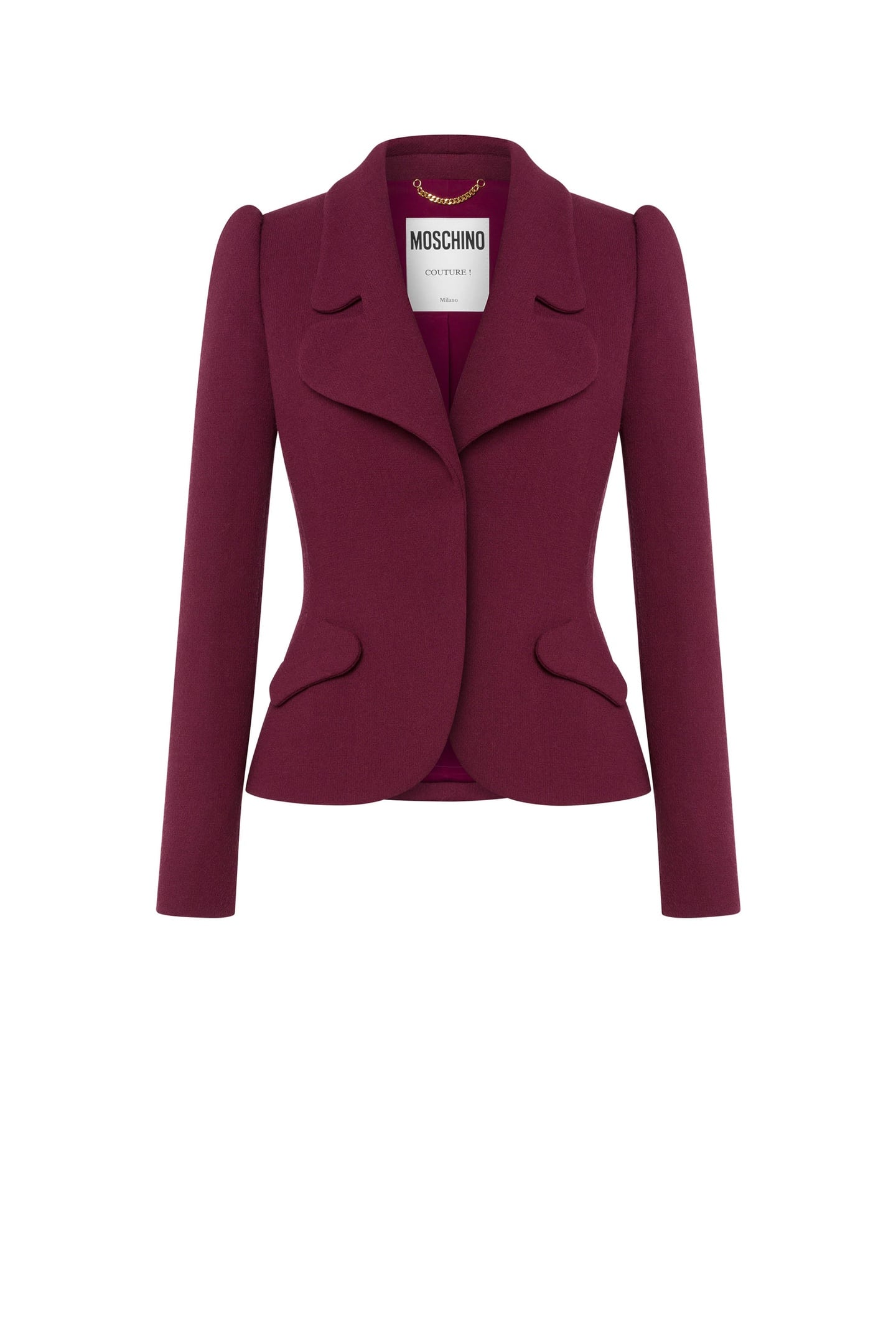 BOUCLÉ JACKET BAROQUE DETAILS RED 3