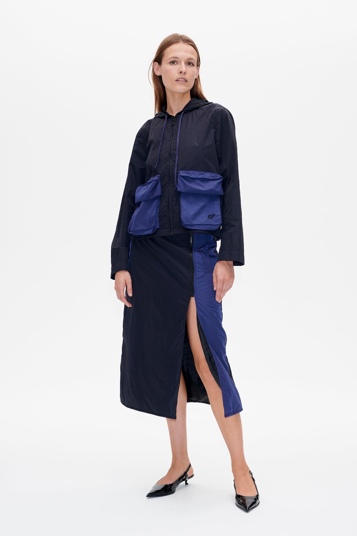BOLA JACKET BLACK BLUE NYLON 1