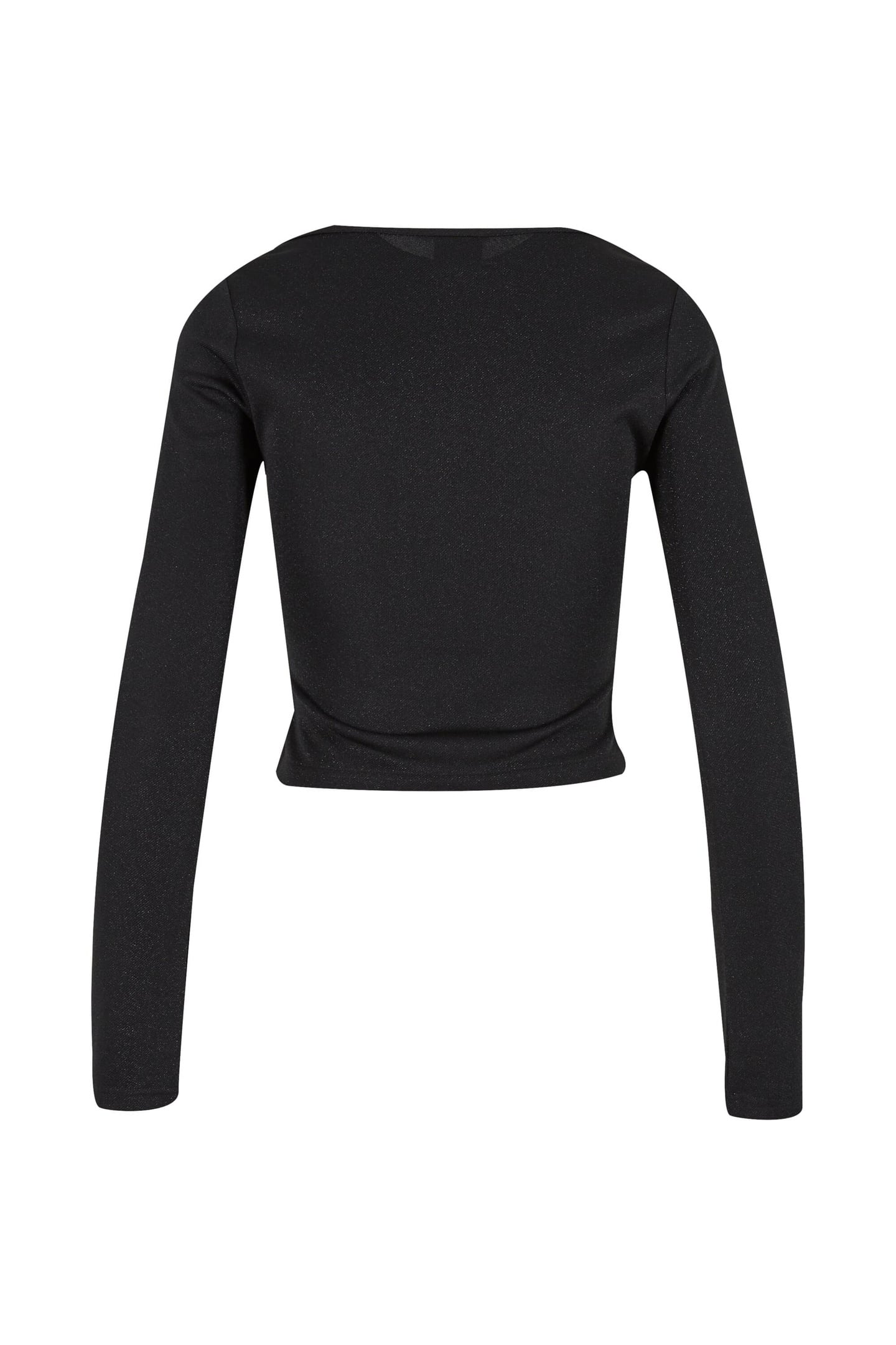 LADIES GLITTER SQUARE NECK LONGSLEEVE BLACK 4