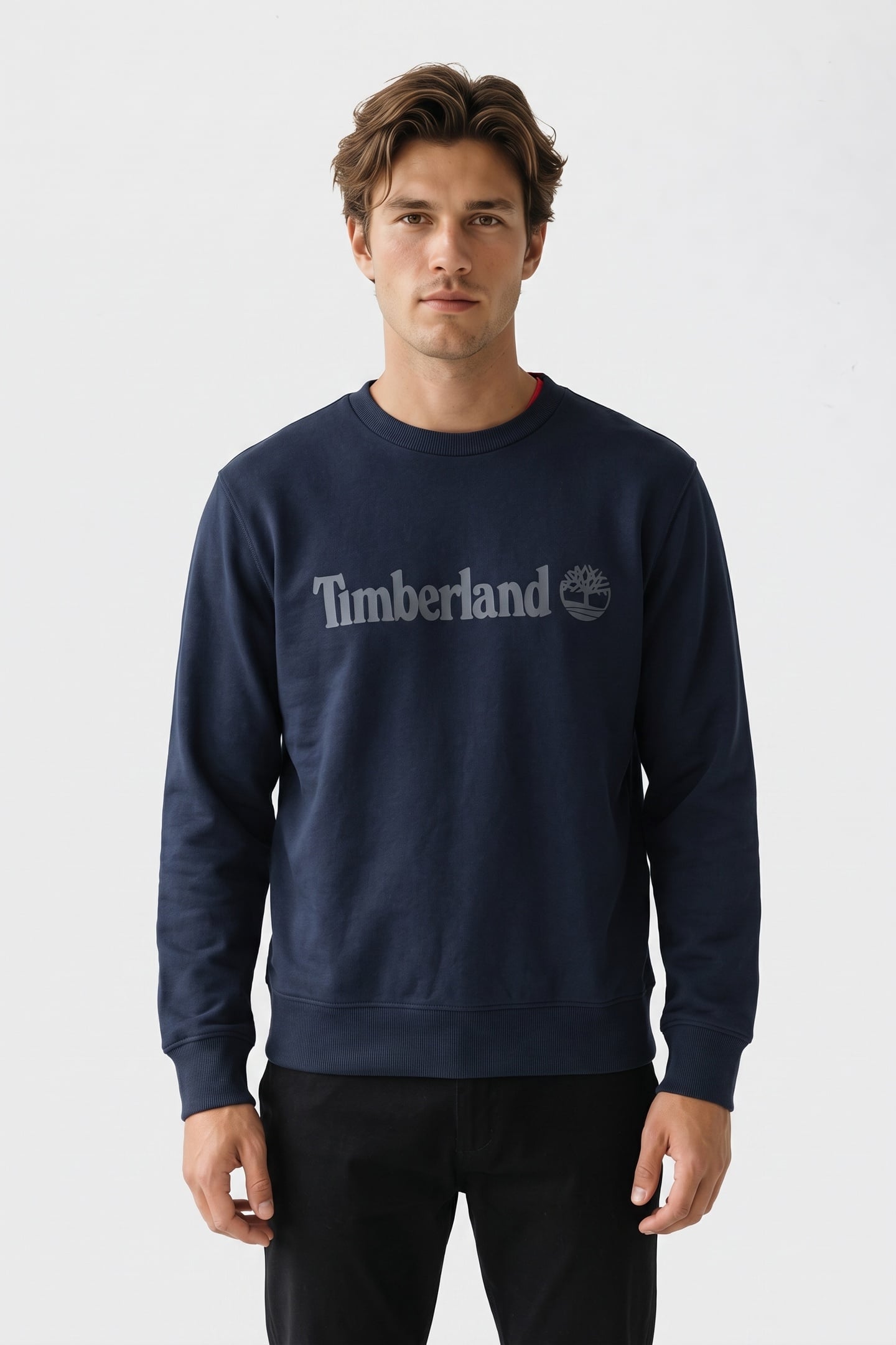 NORTHWOOD LINEAR LOGO BB CREW SWEATSHIRT DARK SAPPHIRE 1