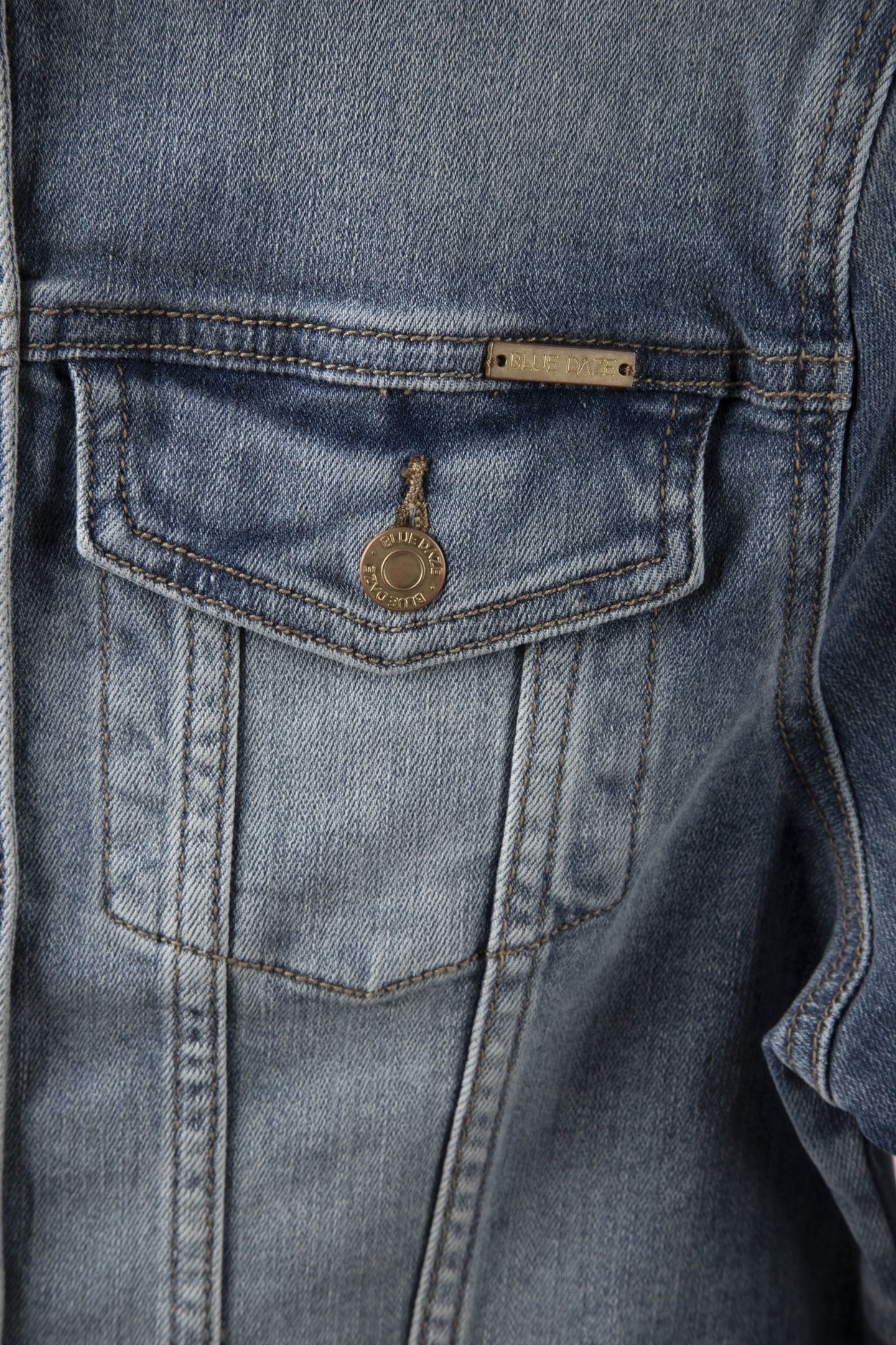 BASIC DENIM JACKET TWILL STRETCH DENIM LIGHT DENIM 4