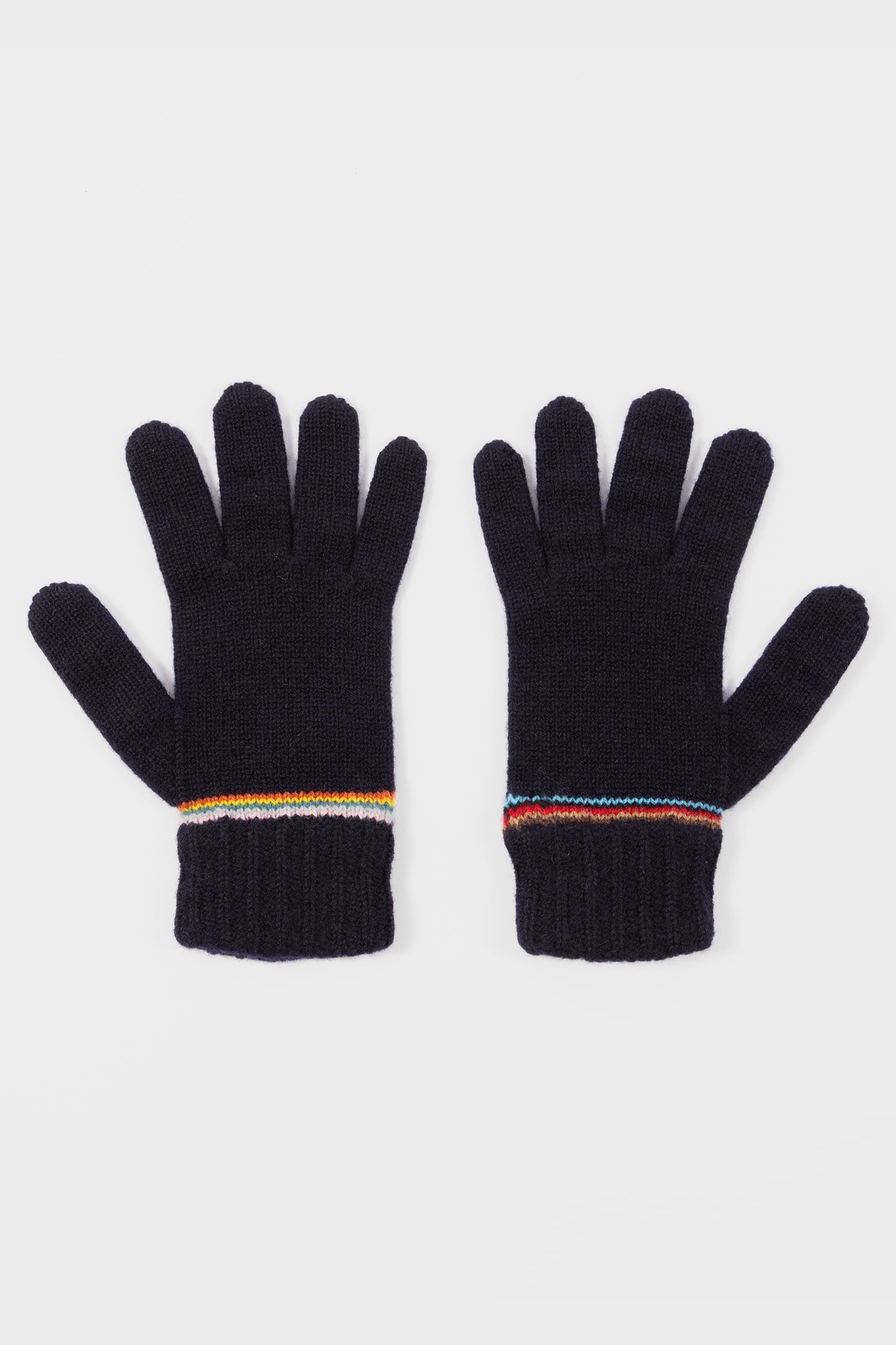 MEN GLOVE SIG BLOCK STRPE NAVY 3