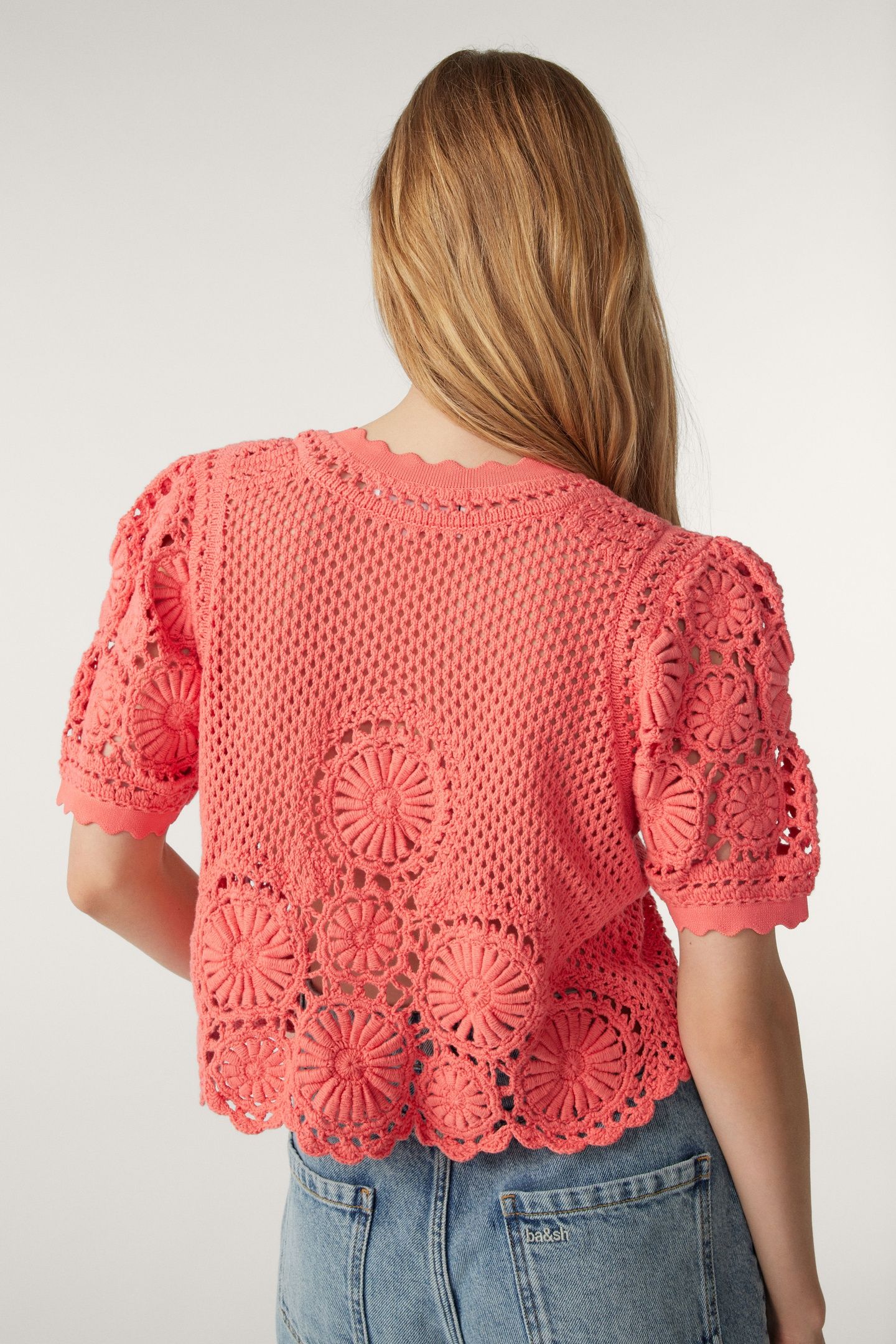 SHORT SLEEVES KNIT CORAIL 2