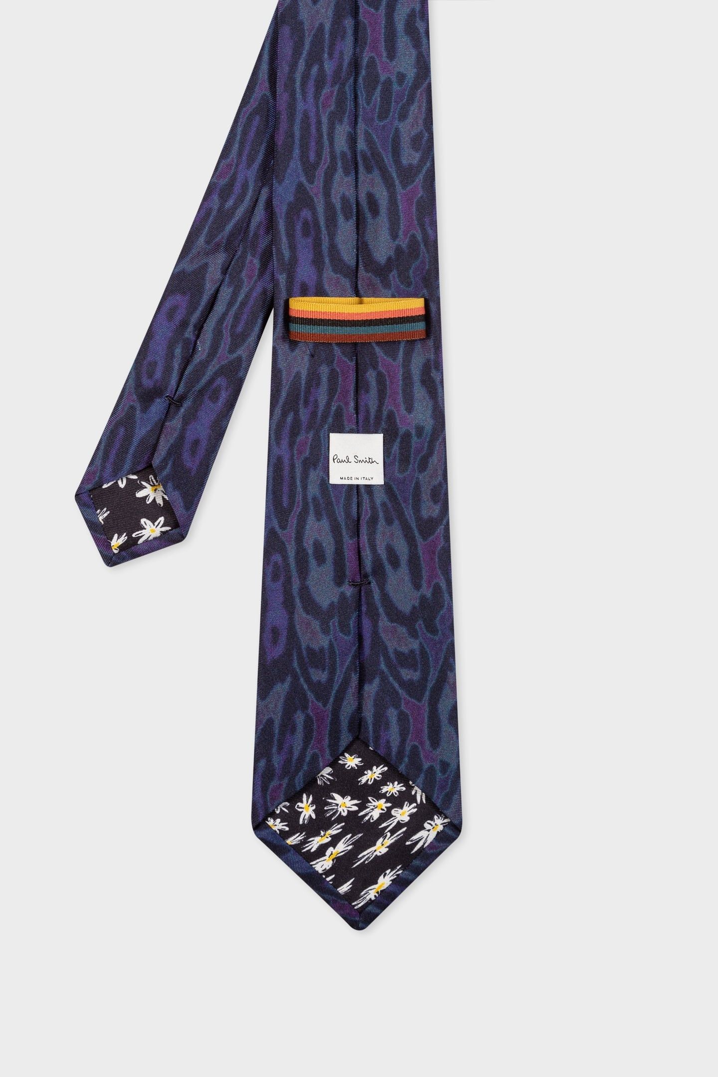 MEN TIE ANIMAL GRAIN NAVY 2