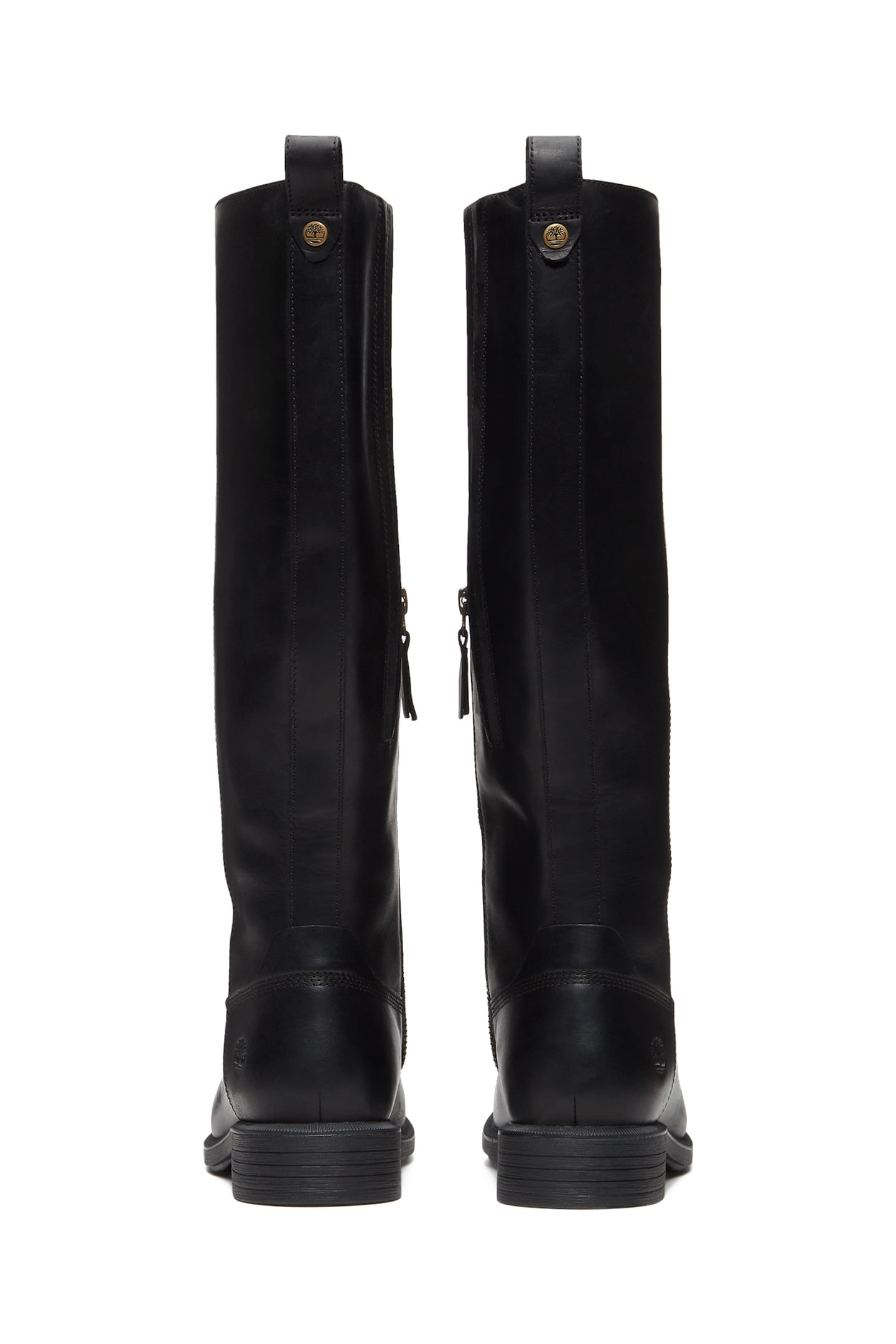 VERONA SQUARE TALL ZIP UP BOOT BLACK FULL GRAIN 4