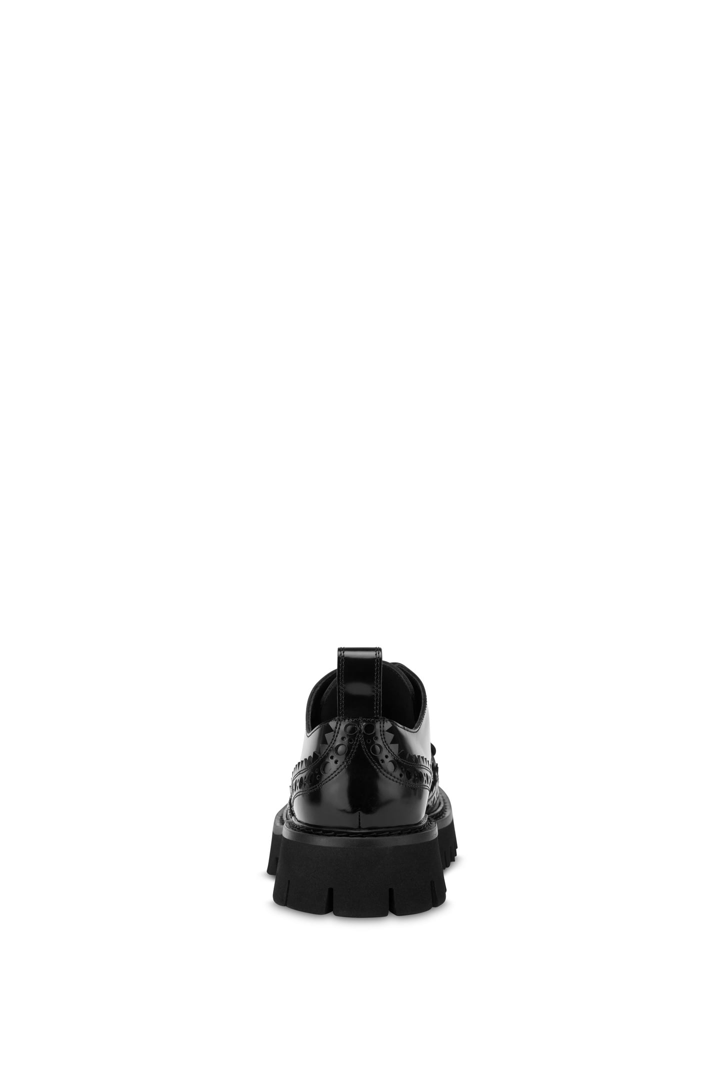 LACE-UP SHOES IN ABRASIVE CALFSKIN BLACK 3