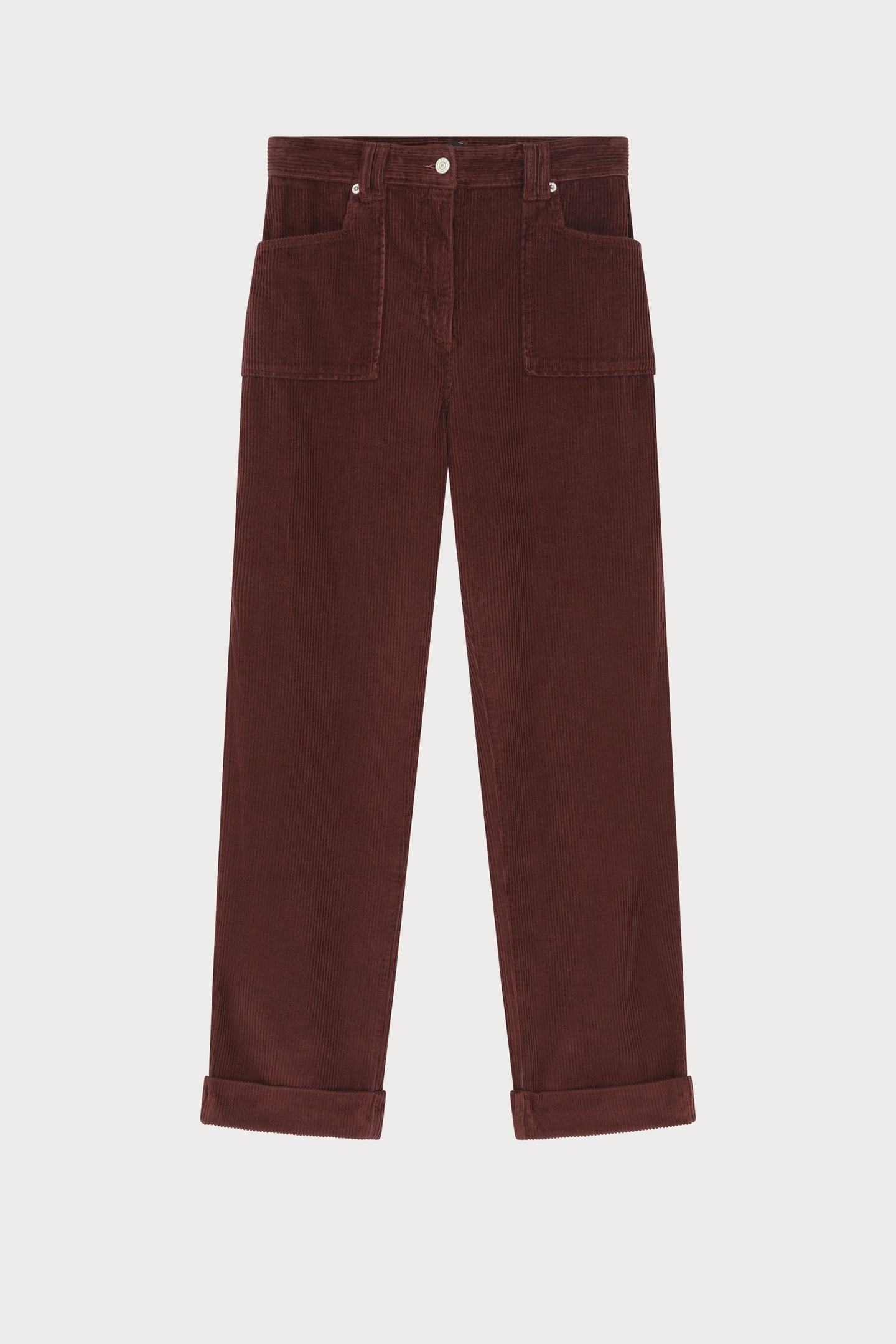 WOMENS TROUSER DARK BROWN 6