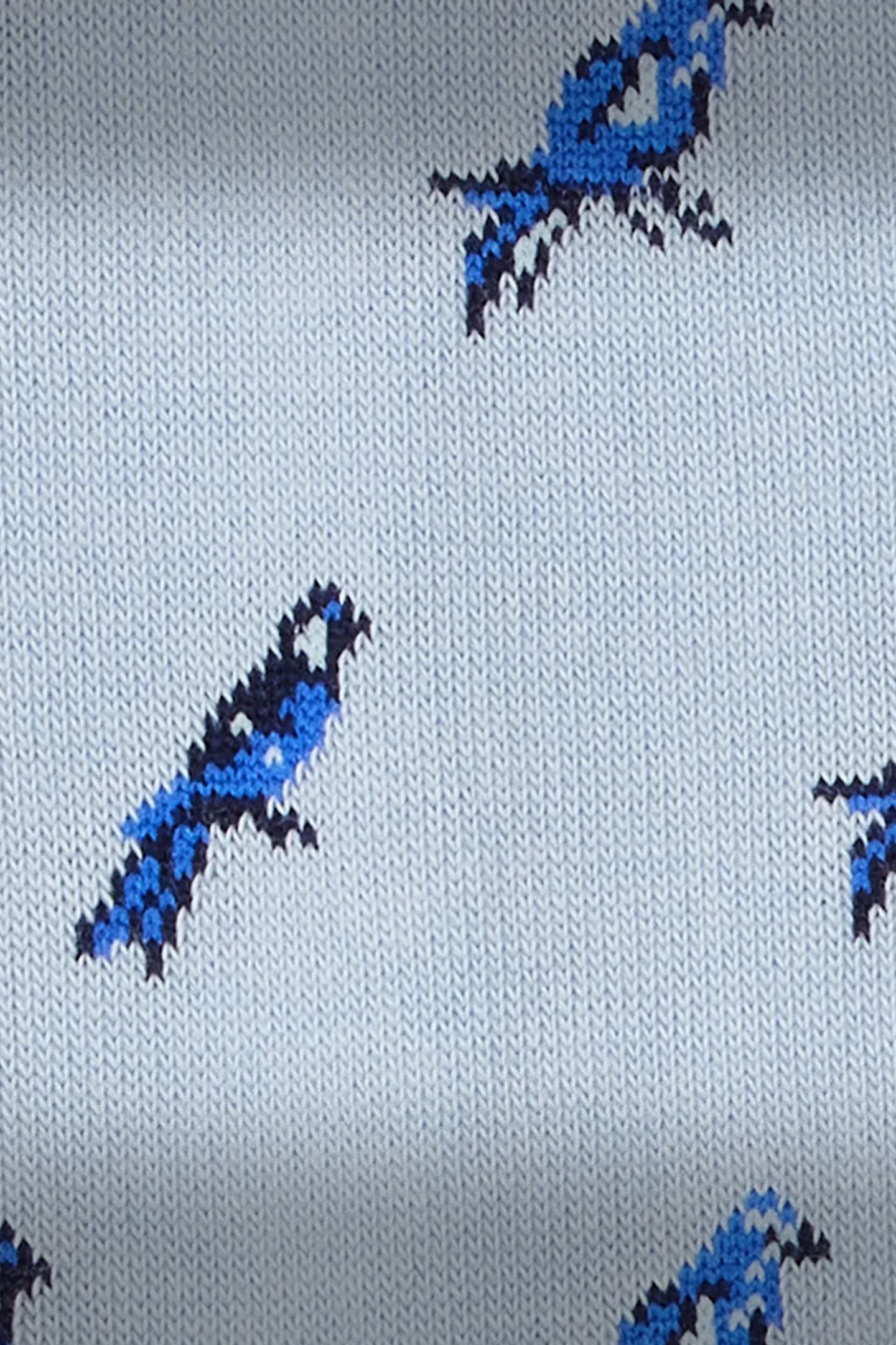 MEN SOCK LITTLE BIRDS TURQUOISE 7