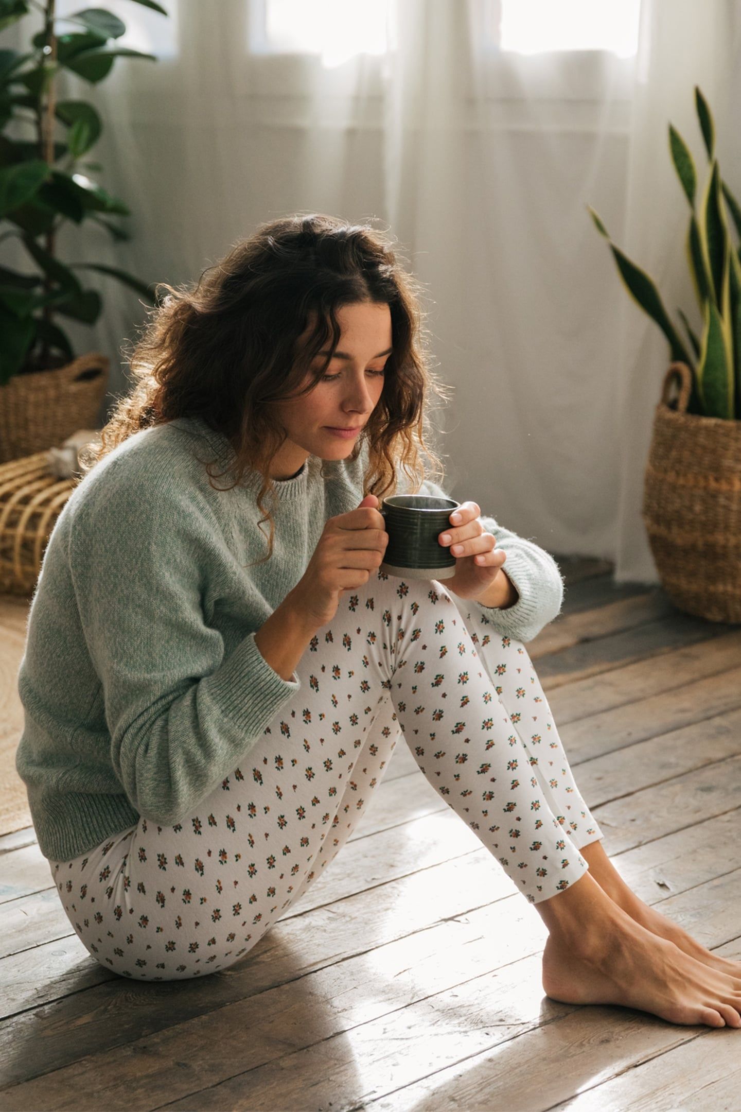 LAULEY PANTS ECRU FLORAL 6