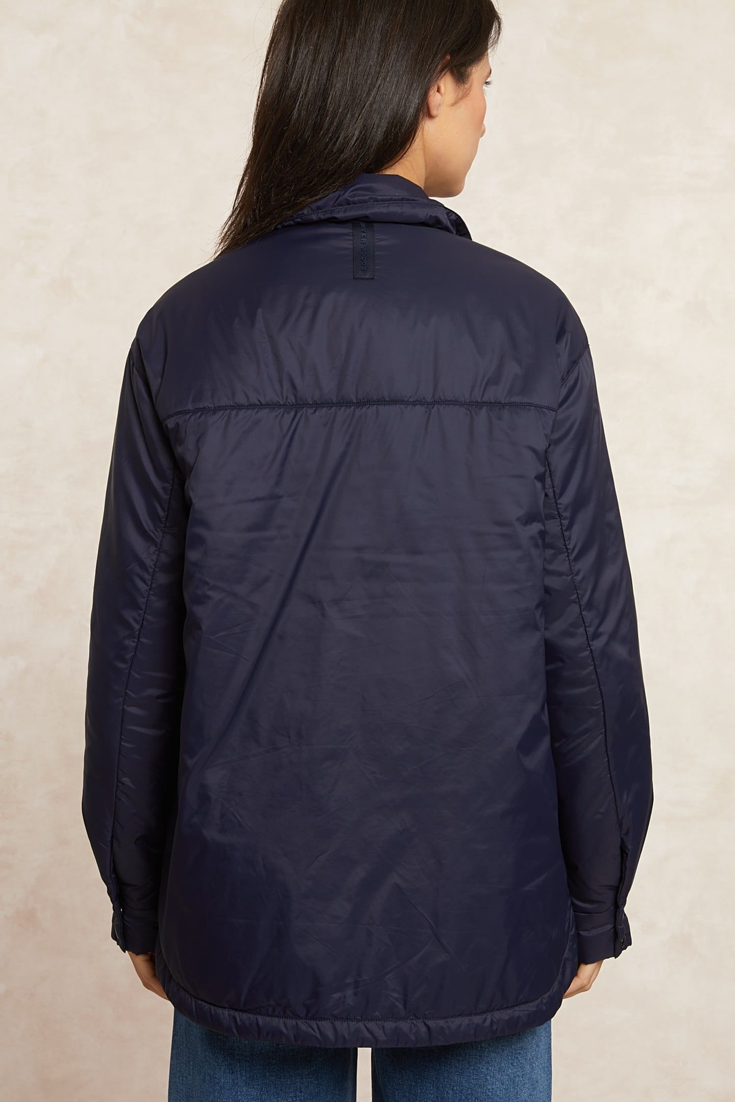 SHIRT JACKET APPLIED POCKETS NAVY BLUE 2