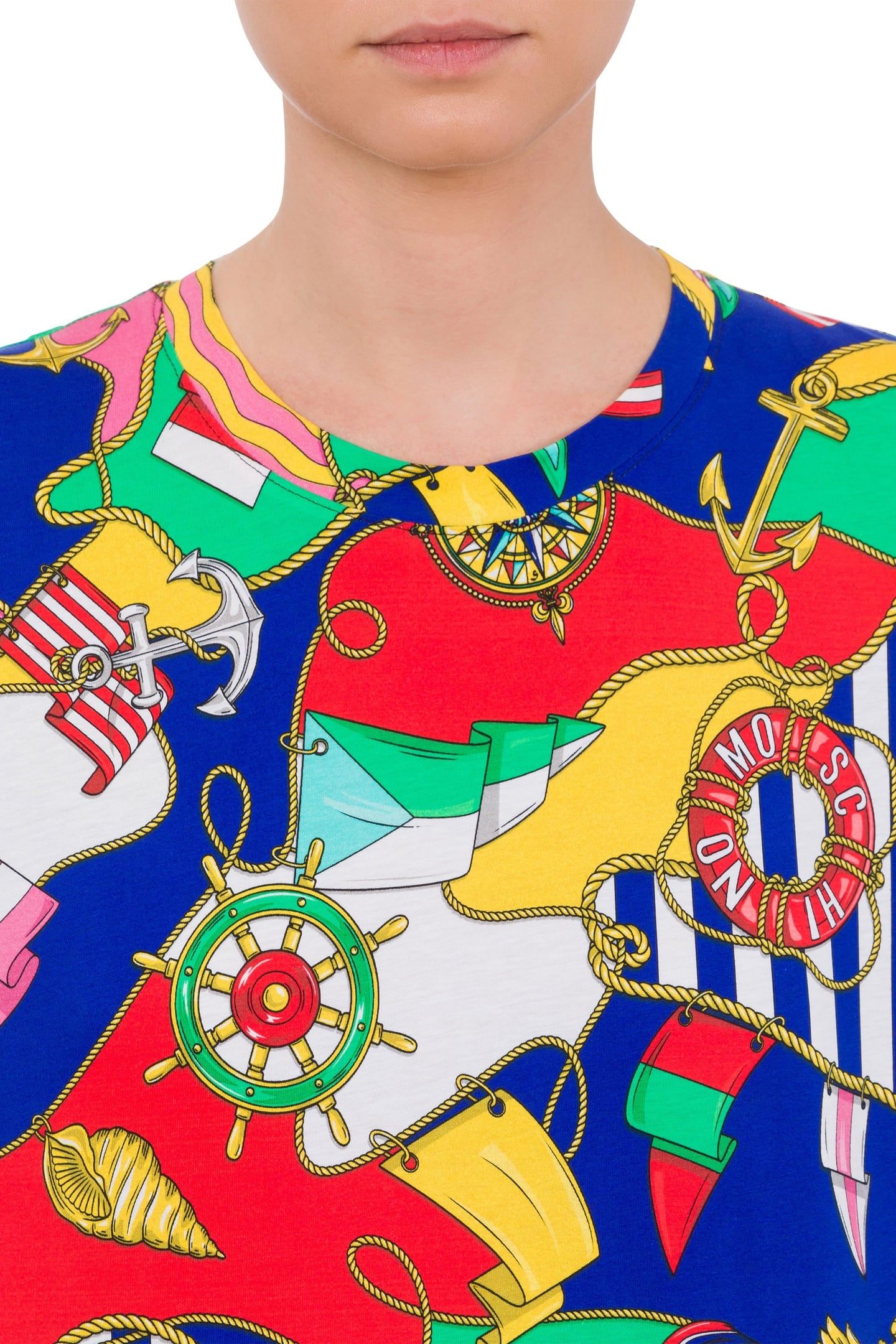 T-SHIRT IN JERSEY ALLOVER NAUTICAL MULTICOLOR 4
