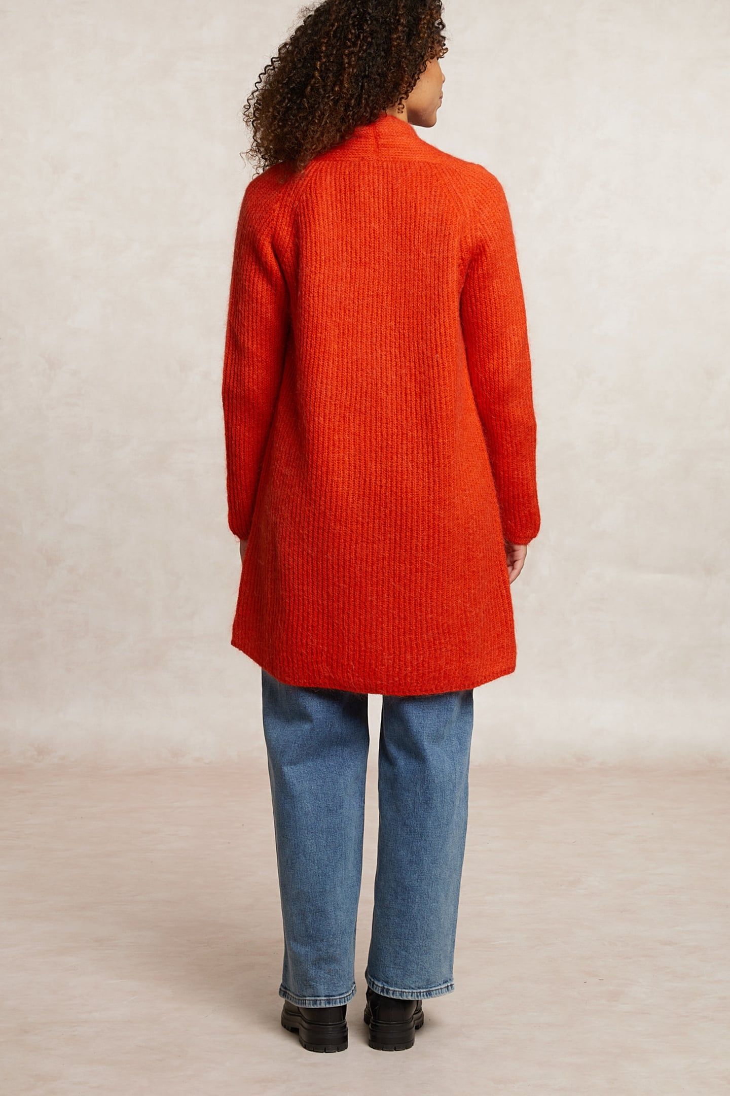 LONG CARDIGAN LONG SLEEVES ORANGE 2