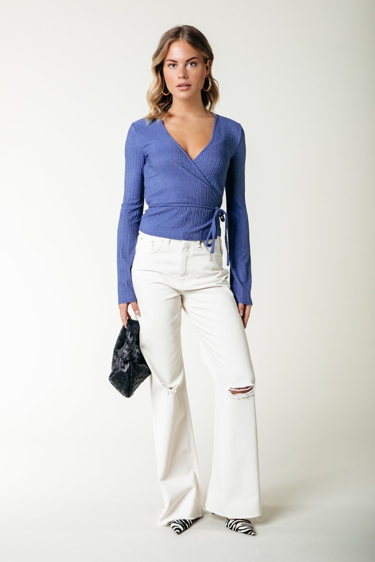WINONA STRUCTURE WRAP TOP RAIN WASHED BLUE 1