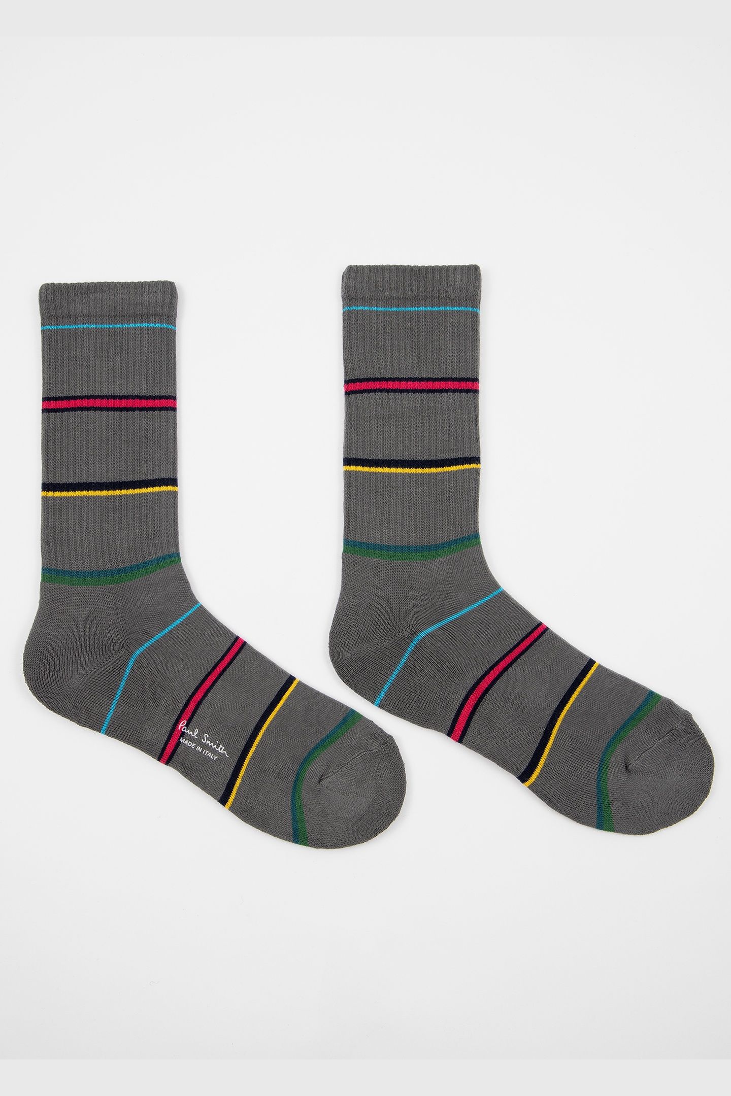MEN SOCK PS CILLIAN STRIPE SLATE 2