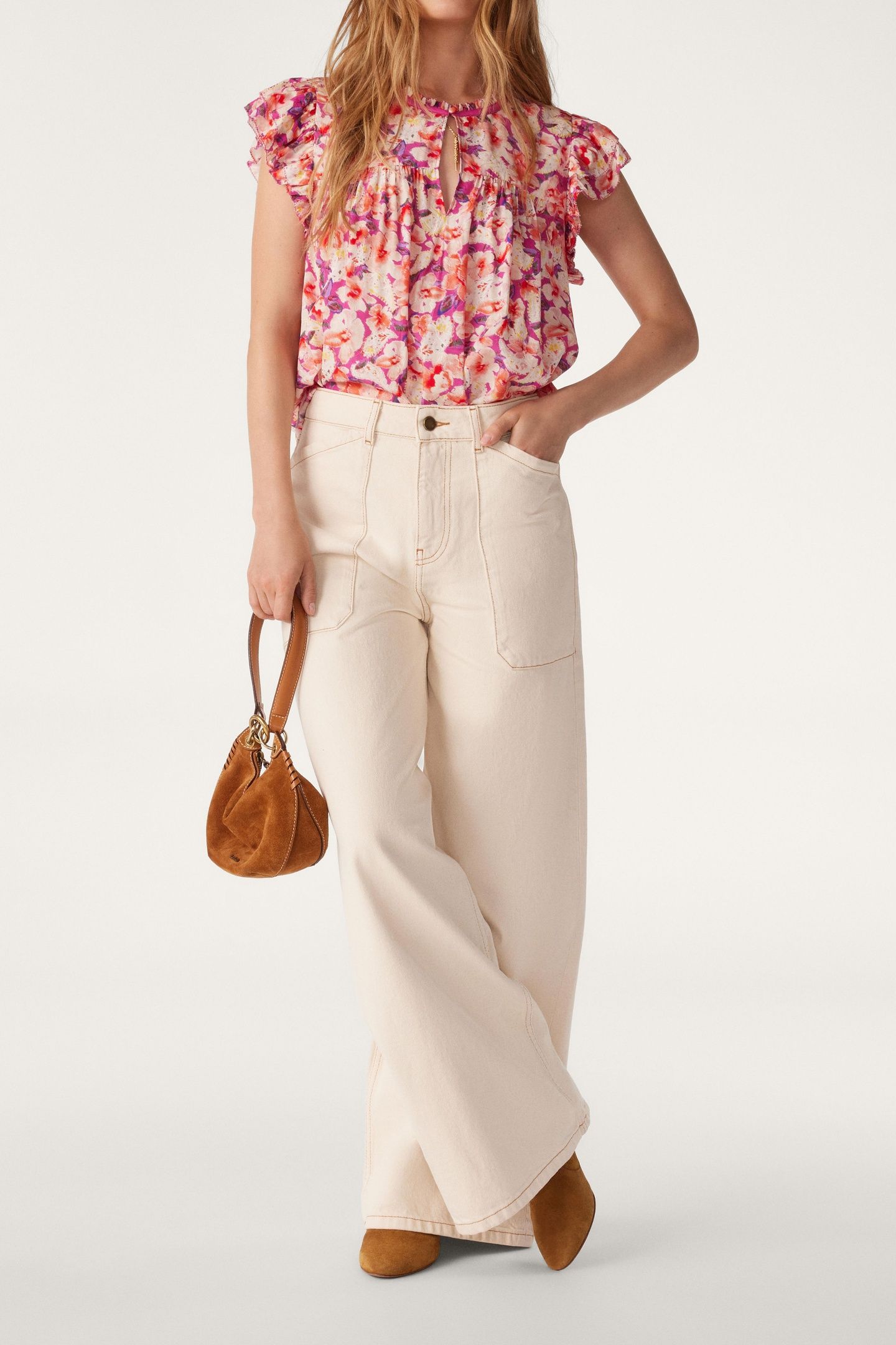 SLEEVELESS TOP FUSHIA 3