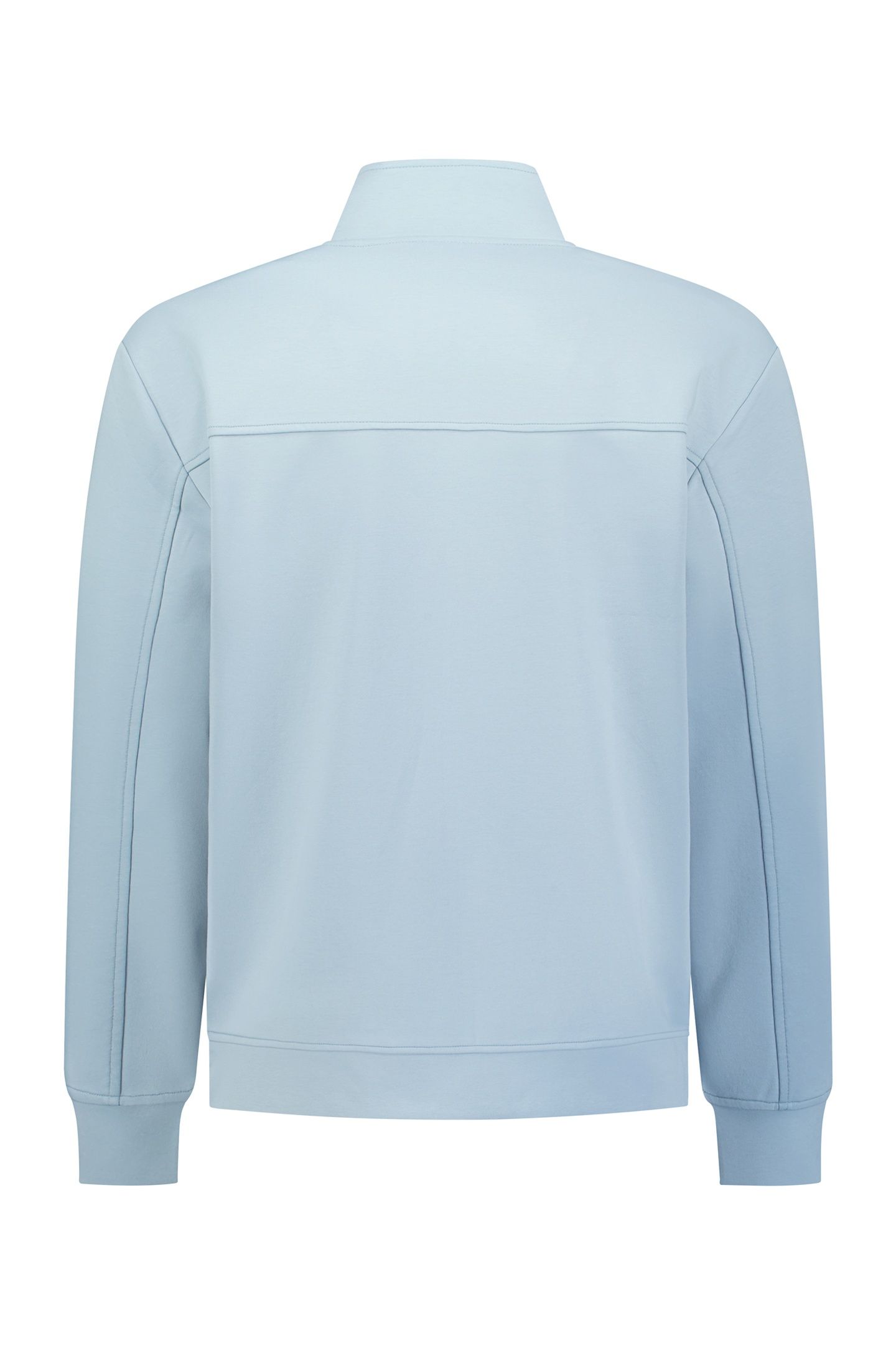 SWEATER FULL ZIP DUSTY BLUE 3