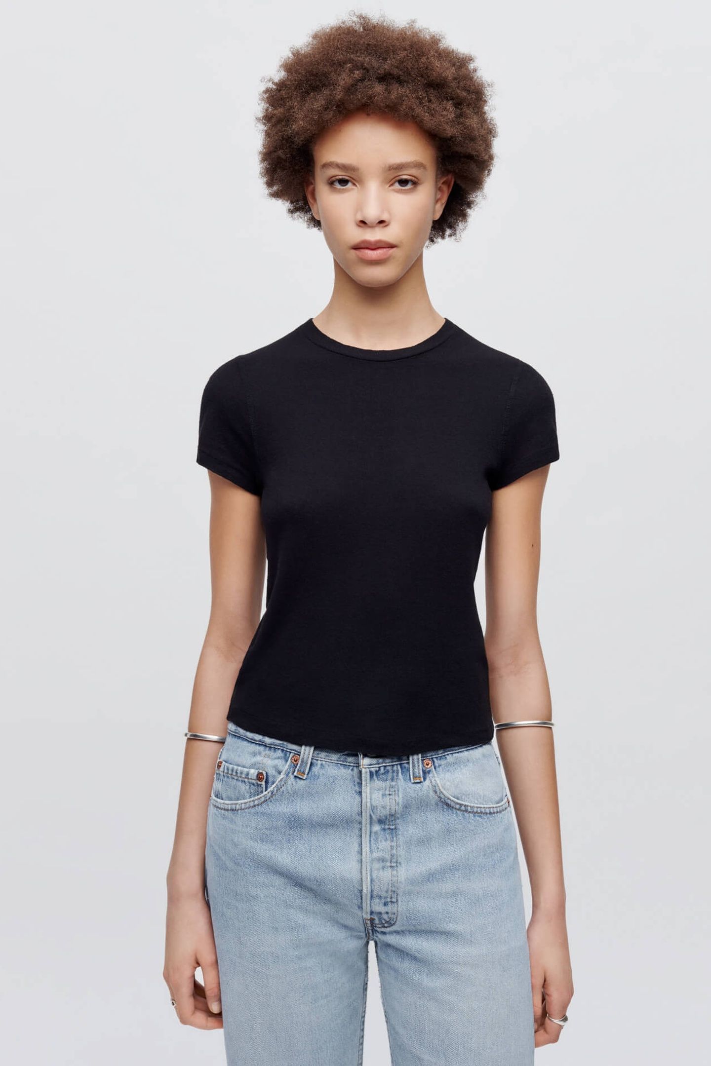 90S BABY TEE VINTAGE BLACK 1