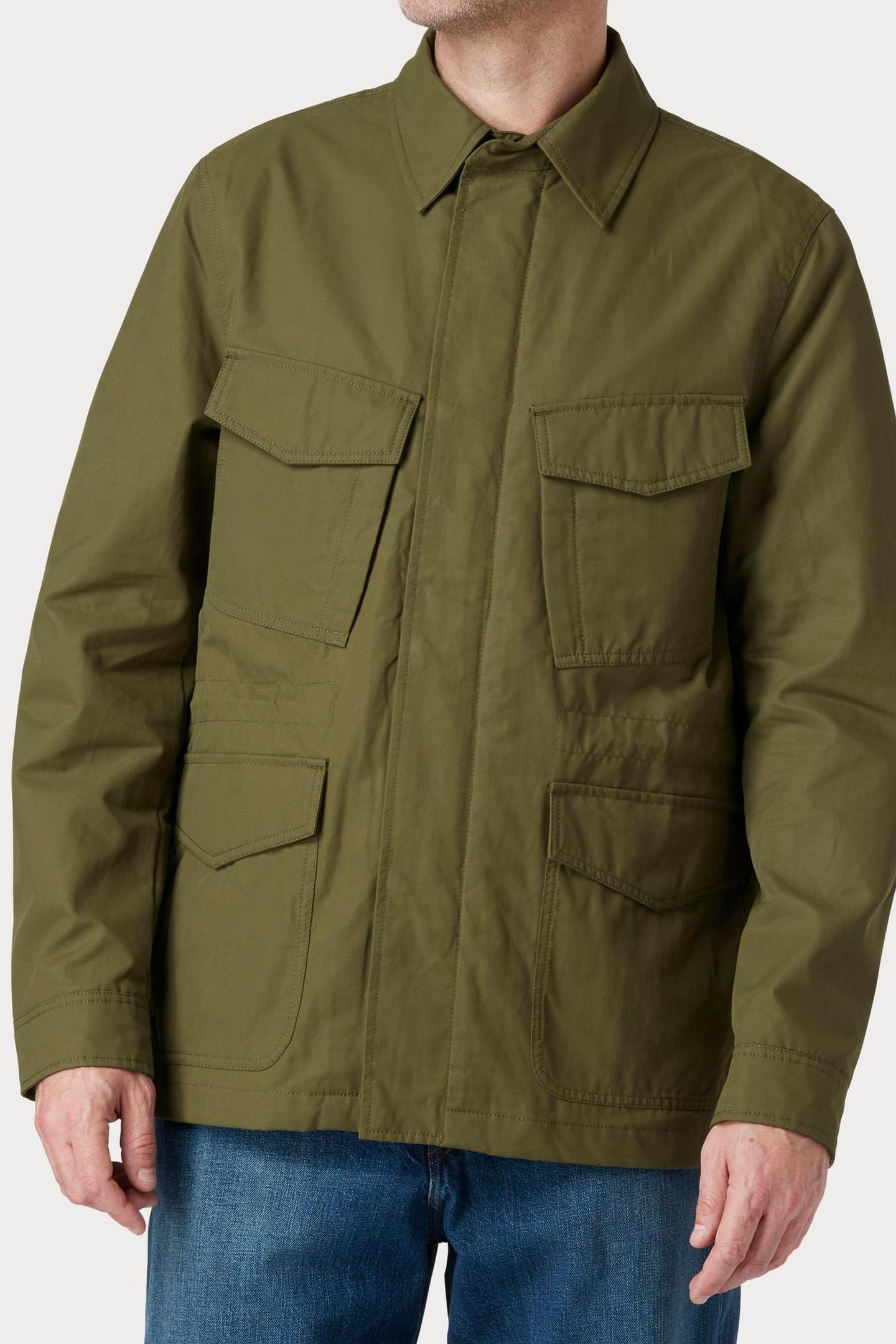 MENS 4 POCKET JACKET OLIVE GREEN 3
