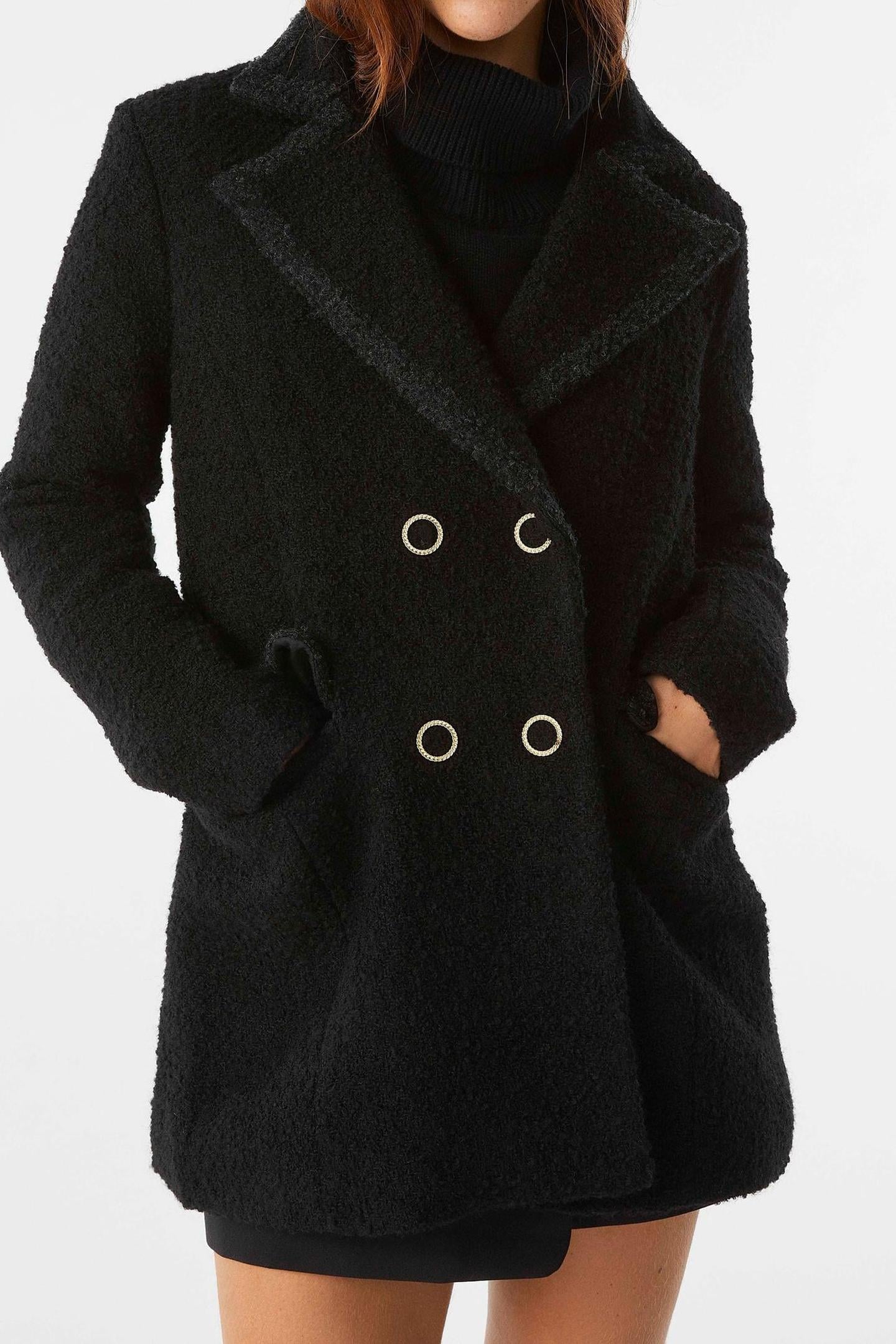 SHORT COAT BLACK 1