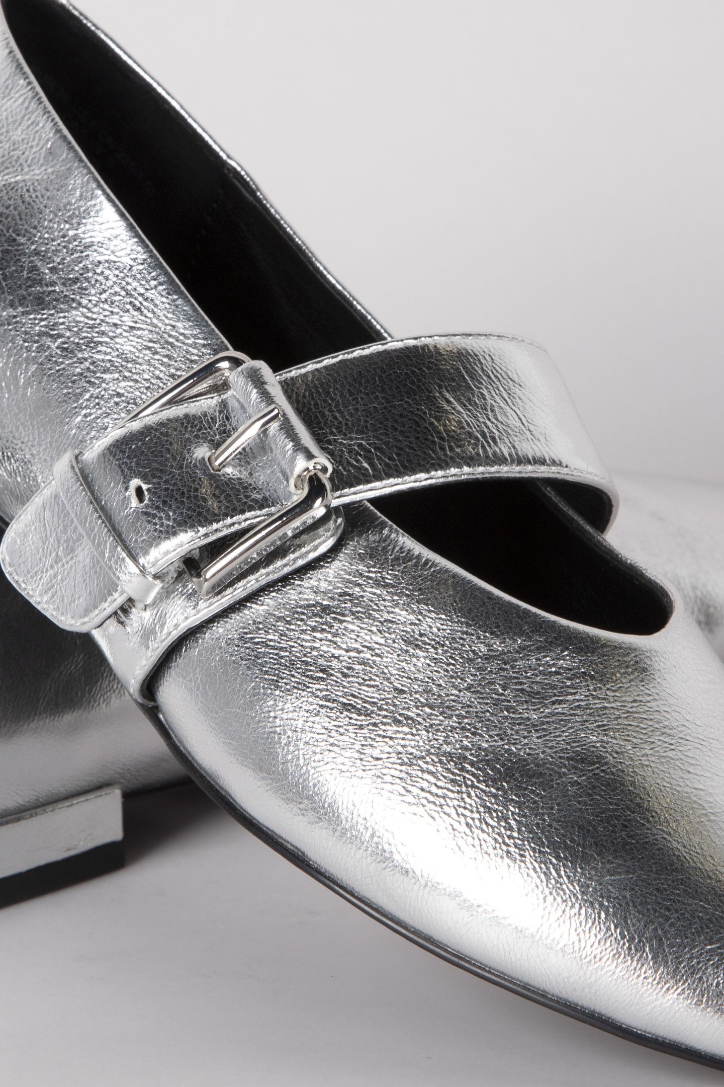 ALESSA CROSS STRAP BALLERINA SILVER 3