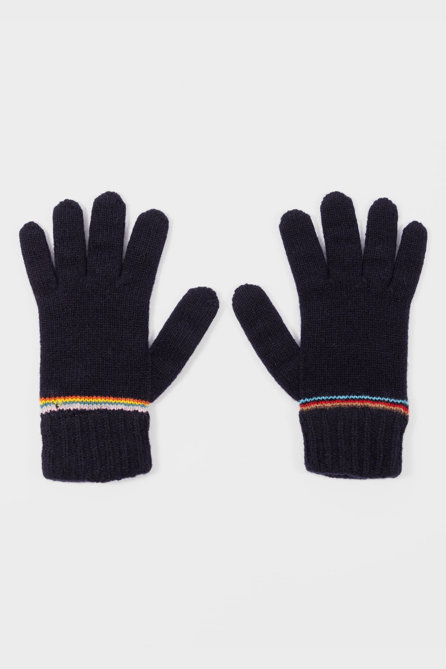 MEN GLOVE SIG BLOCK STRPE NAVY 5