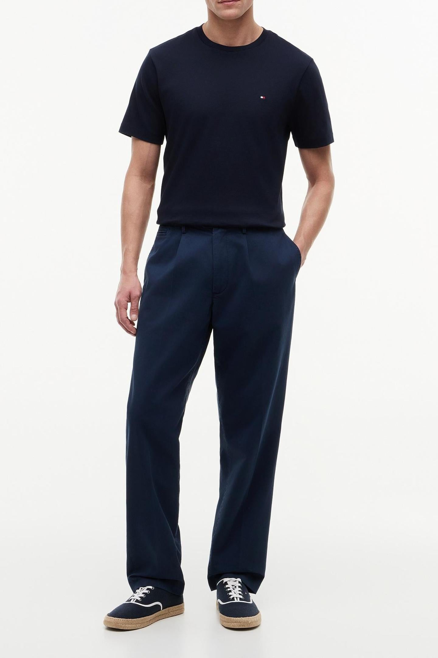 SOFT TOUCH LIGHT INTERLOCK TEE NAVY BLUE 1