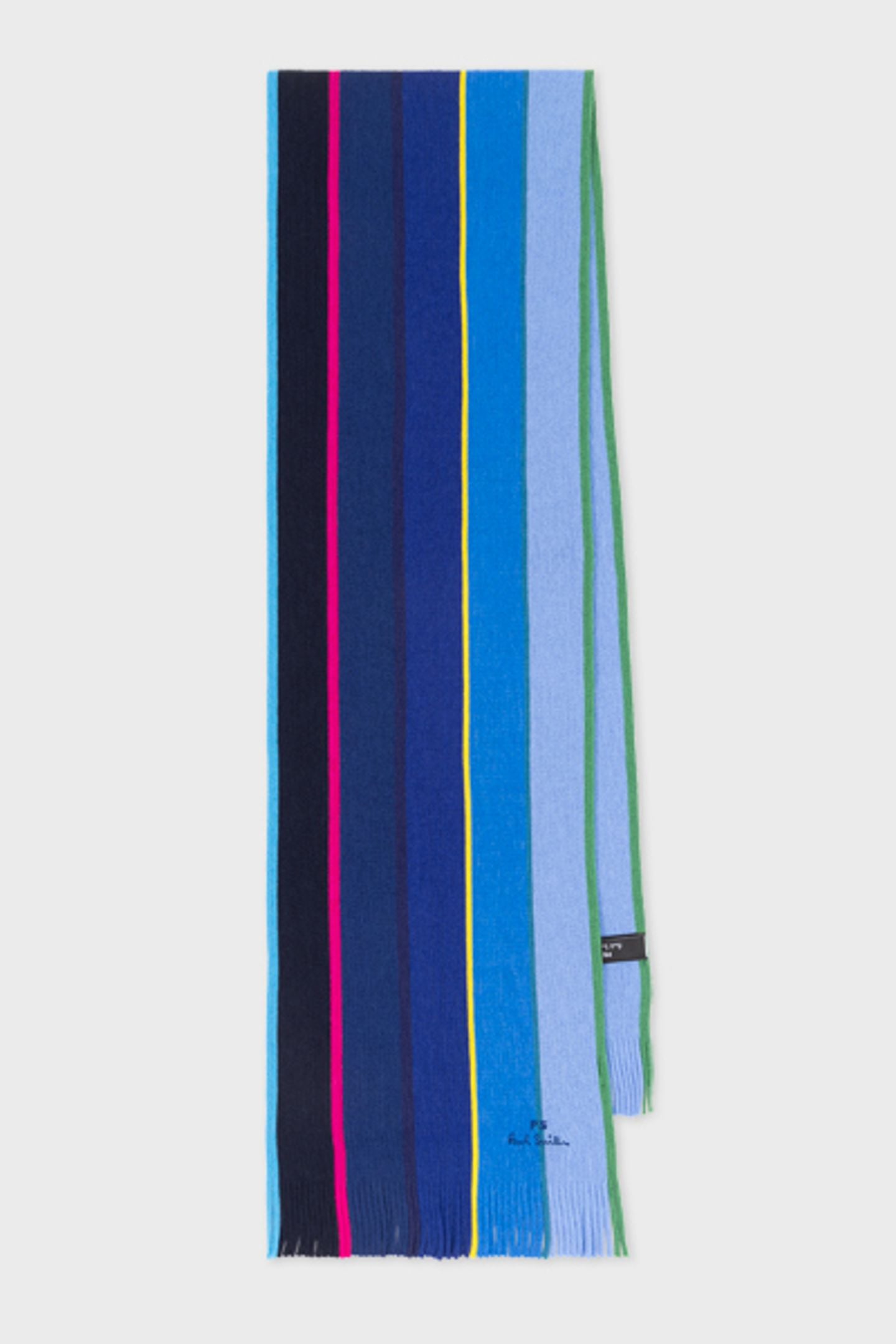 MEN SCARF PS STRP OMBRE NAVY 3