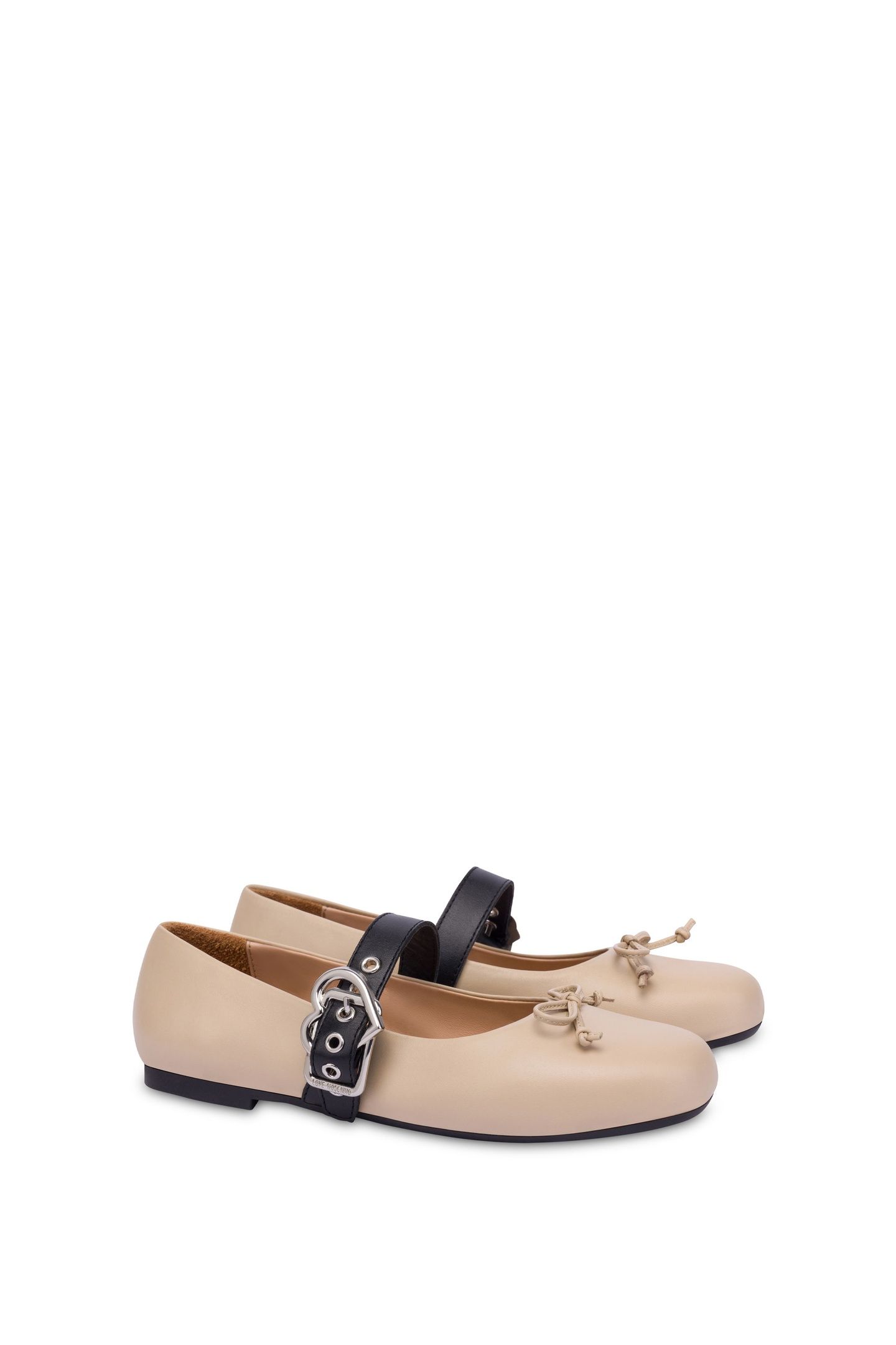 NAPPA LEATHER BALLET FLATS BEIGE 2