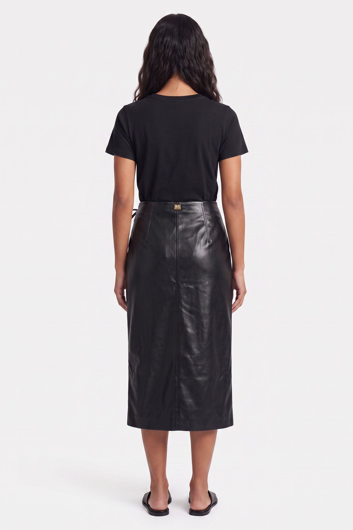 GLADYS WRAP SKIRT JET BLACK A996 2