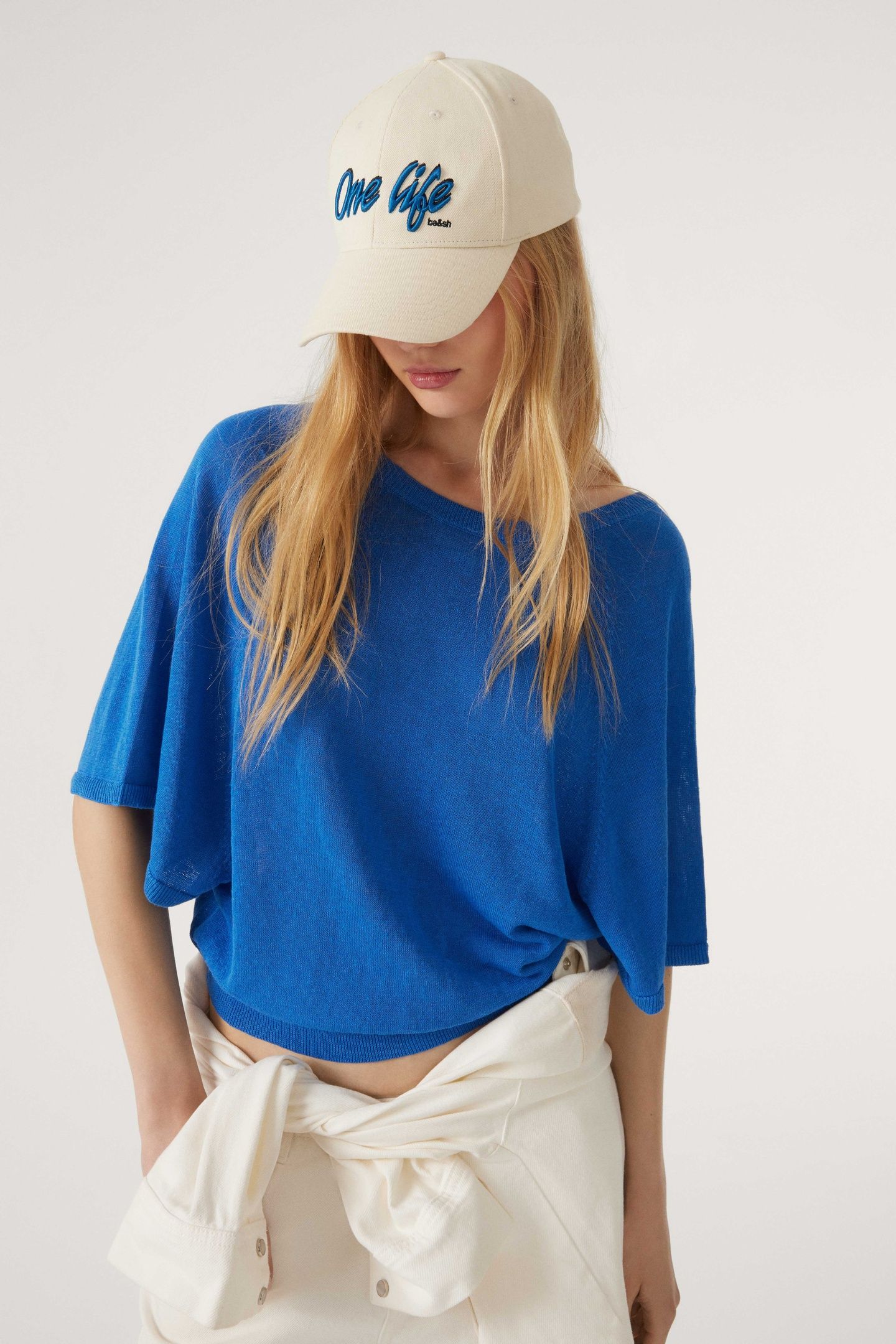 SHORT CARDIGAN BLUE 1