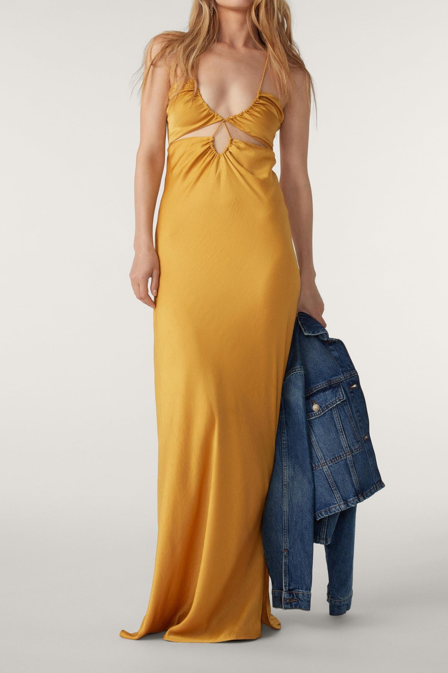 LONG DRESS OCRE 1