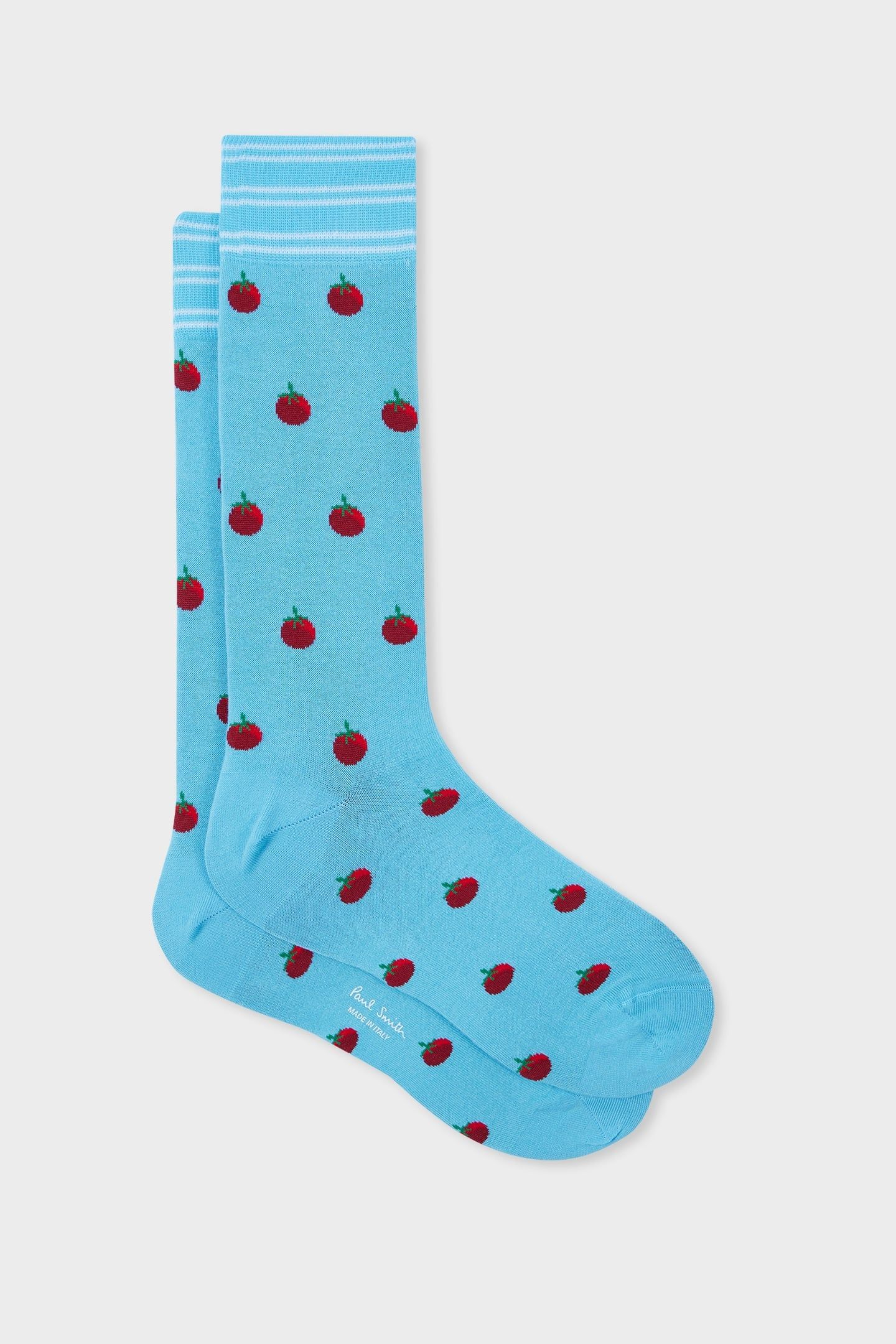 MEN SOCK GRAHAM TOMATO TURQUOISE 2
