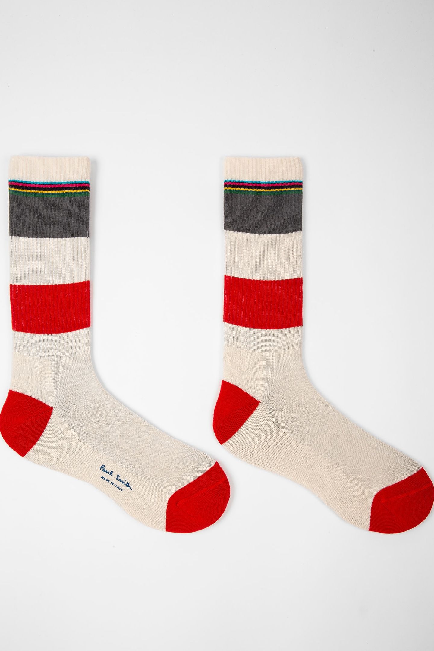 MEN SOCK SAMMY STRIPE OFF WHITE 2