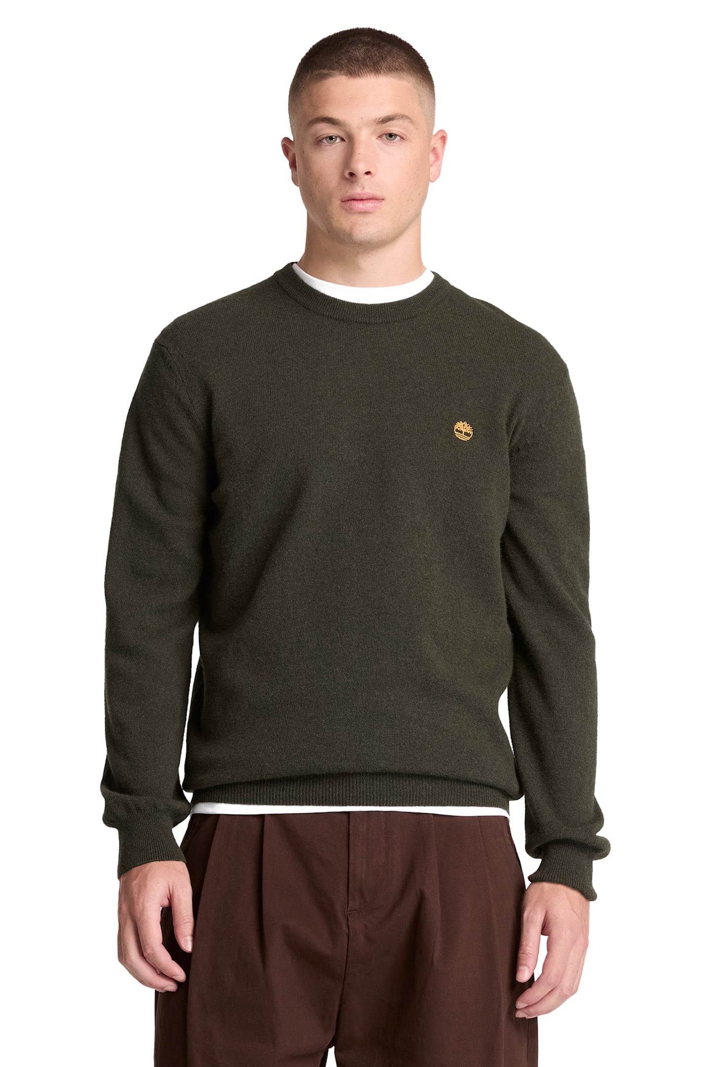 JAFFREY WOOL CREWNECK SWEATER DUFFEL BAG HEATHERE 1