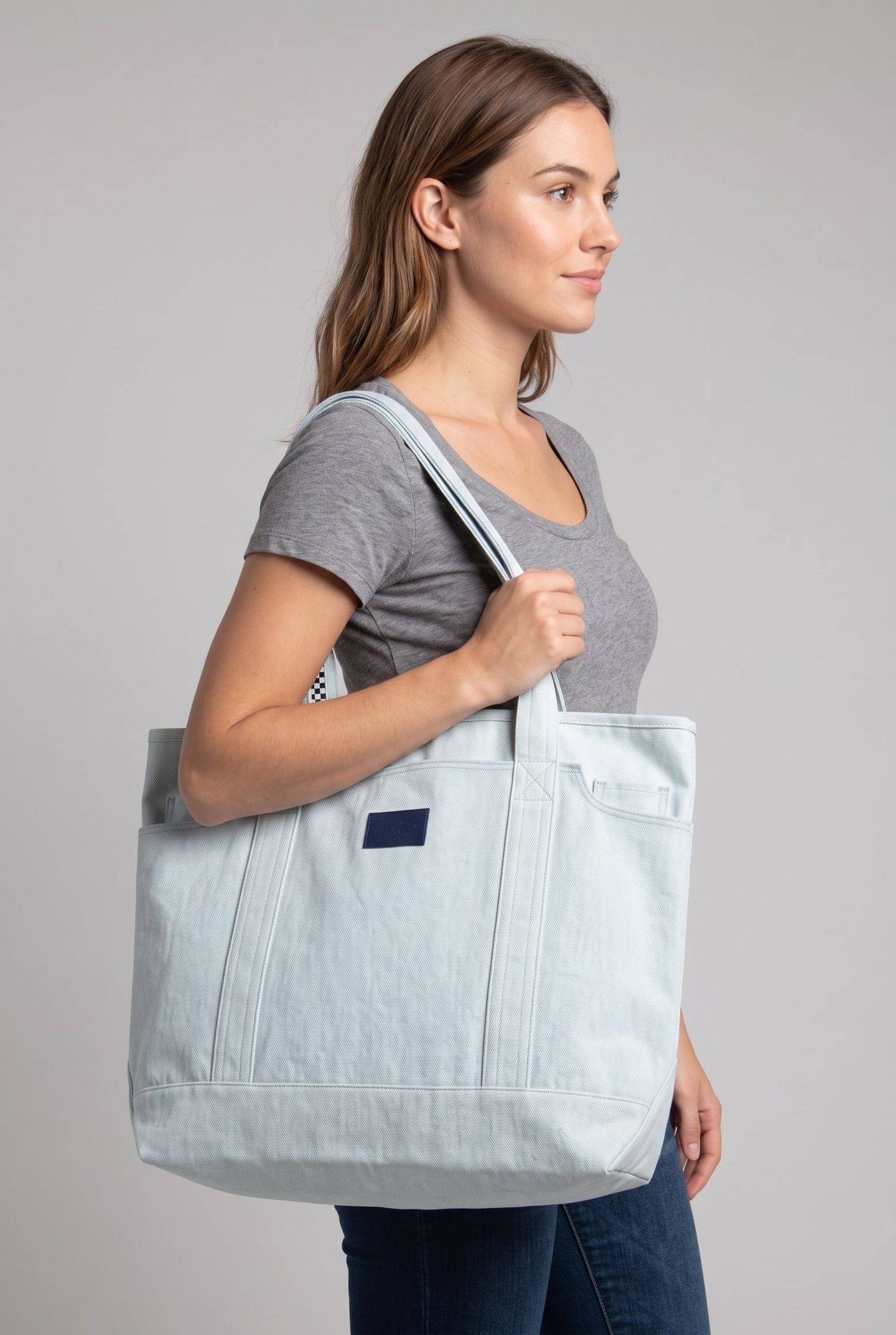 UNISEX LX PERGS TOTE BAG BLUE 2