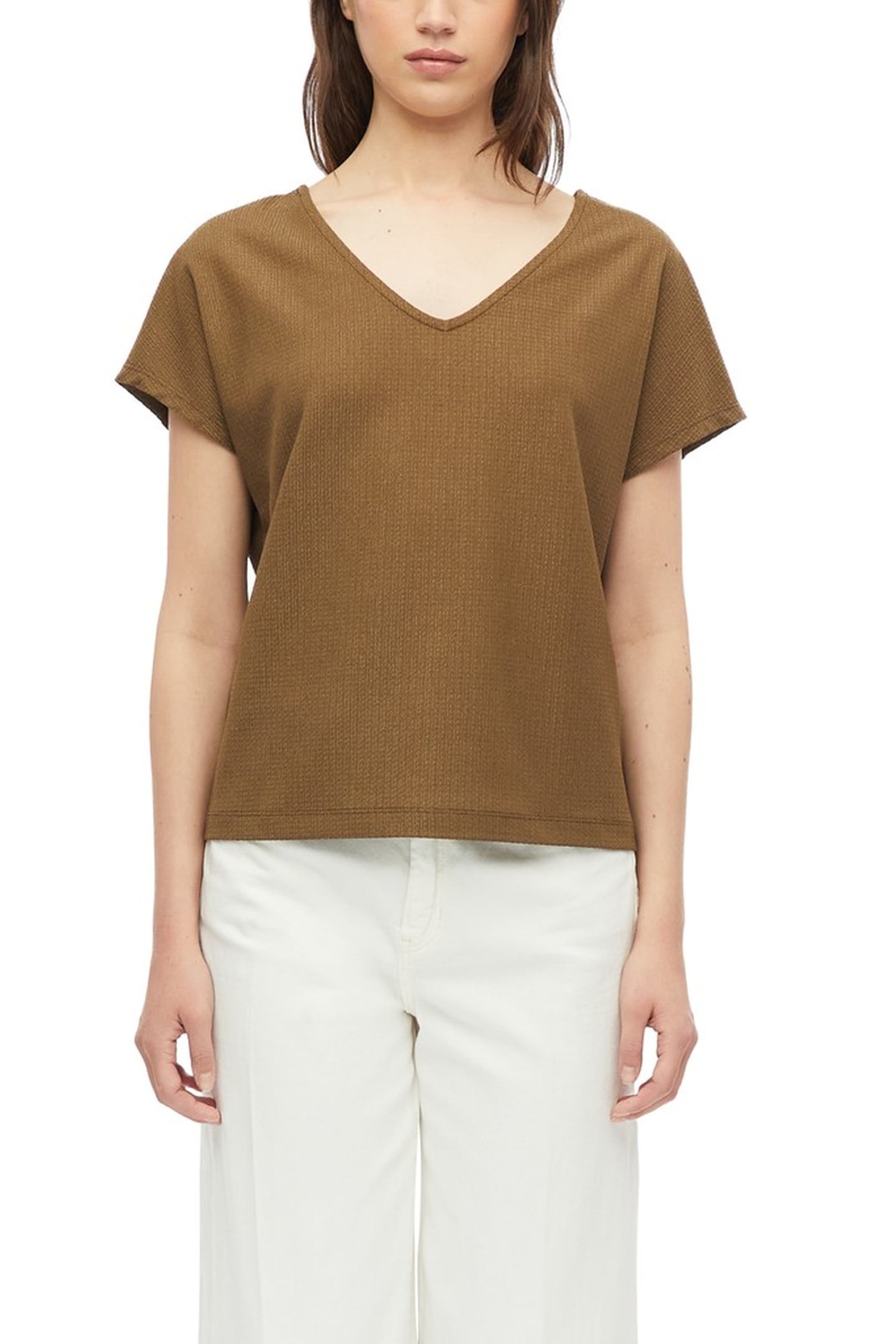 S.OLIVER T-SHIRTS BROWN 1