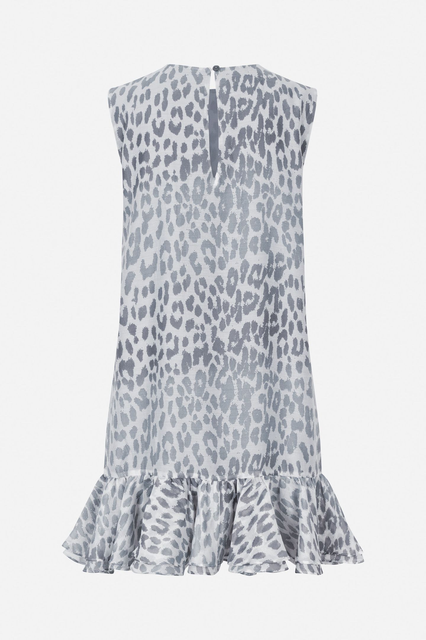 AGNESE DRESS GREY OFFICE LEOPARD 4