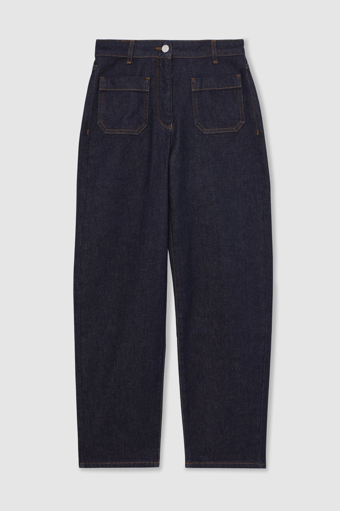STRAIGHT PATCH POCKET JEAN DARK BLUE 4