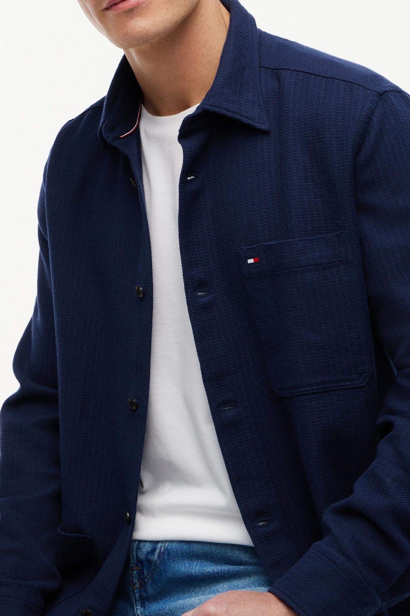 COTTON OVERSHIRT CARBON NAVY 5