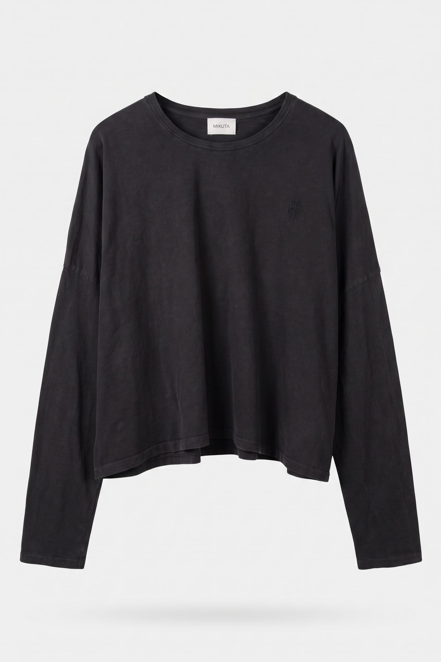 THE DARK PEACHY LOOSE COTTON LONGSLEEVE BLACK 4