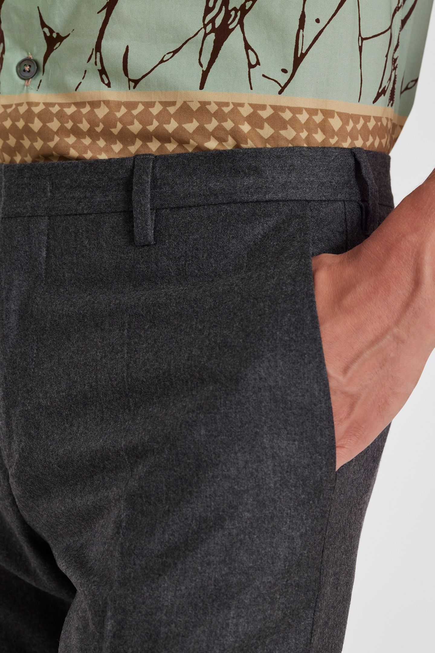 GENTS TROUSER GREY MELANGE 11