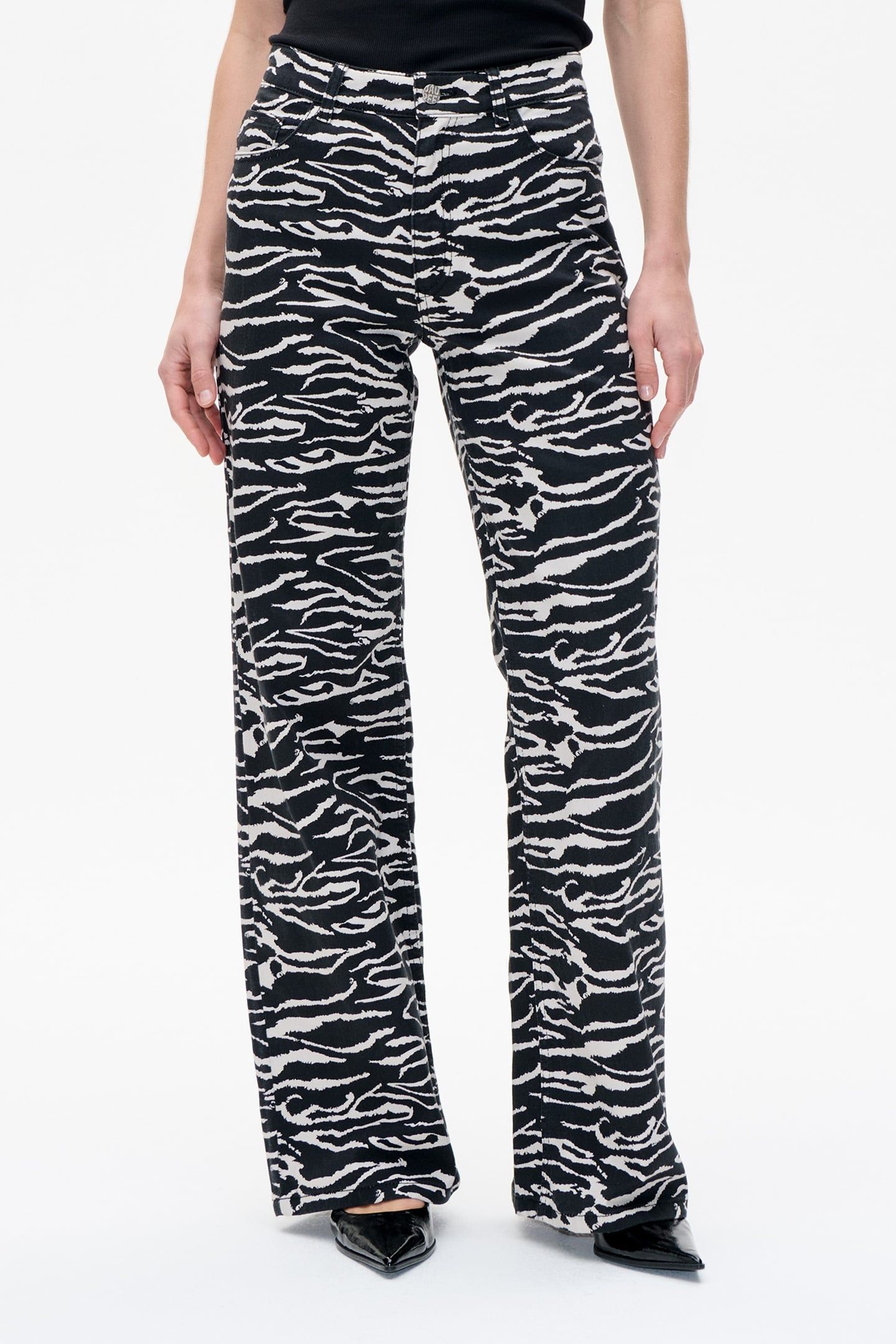 NICETTE PANTS BLACK WHISPER ZEBRA 3