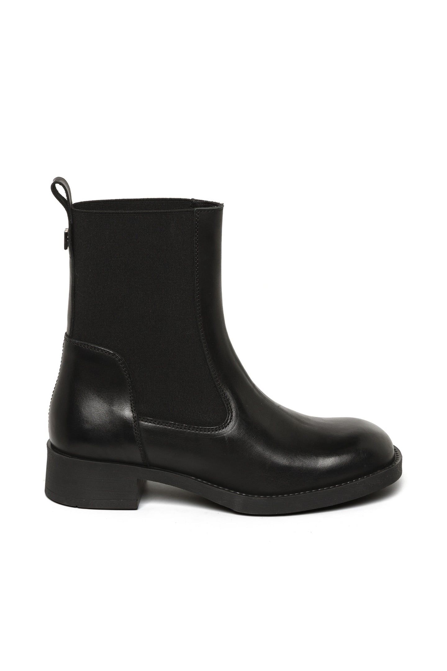 ZAHRINE BOOTIES BLACK LEATHER 1