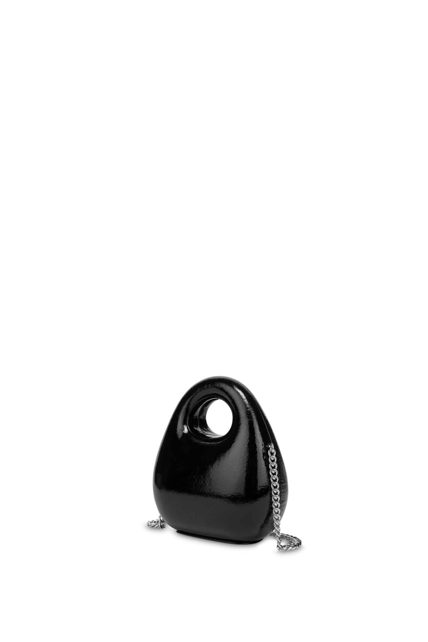 MINI GUSSET BAG IN PATENT LEATHER BLACK 2
