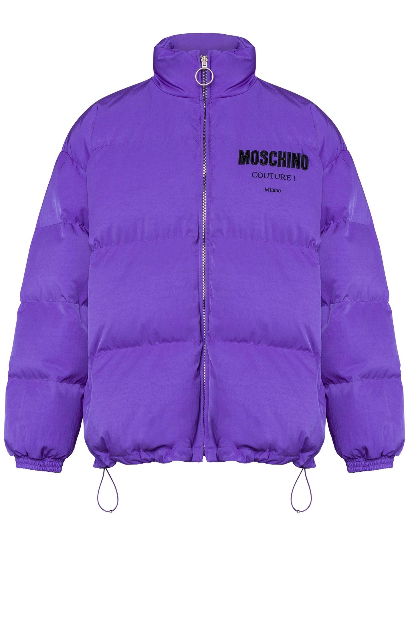 MOSCHINO COUTURE VINYL TECHNICAL NYLON DOWN JACKET PURPLE 3