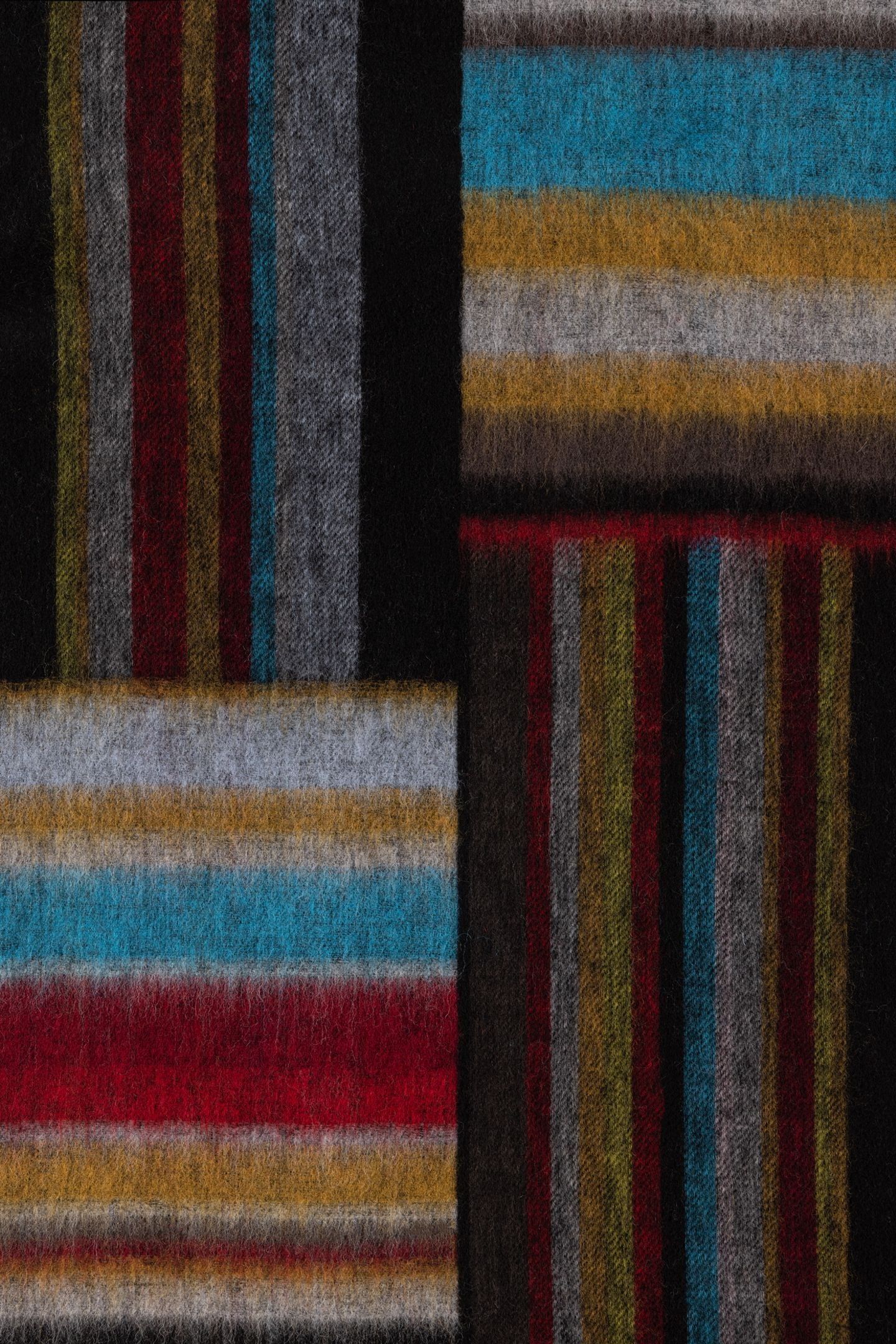 MEN SCARF SIGNATR MASH UP MULTI COLOURED 5