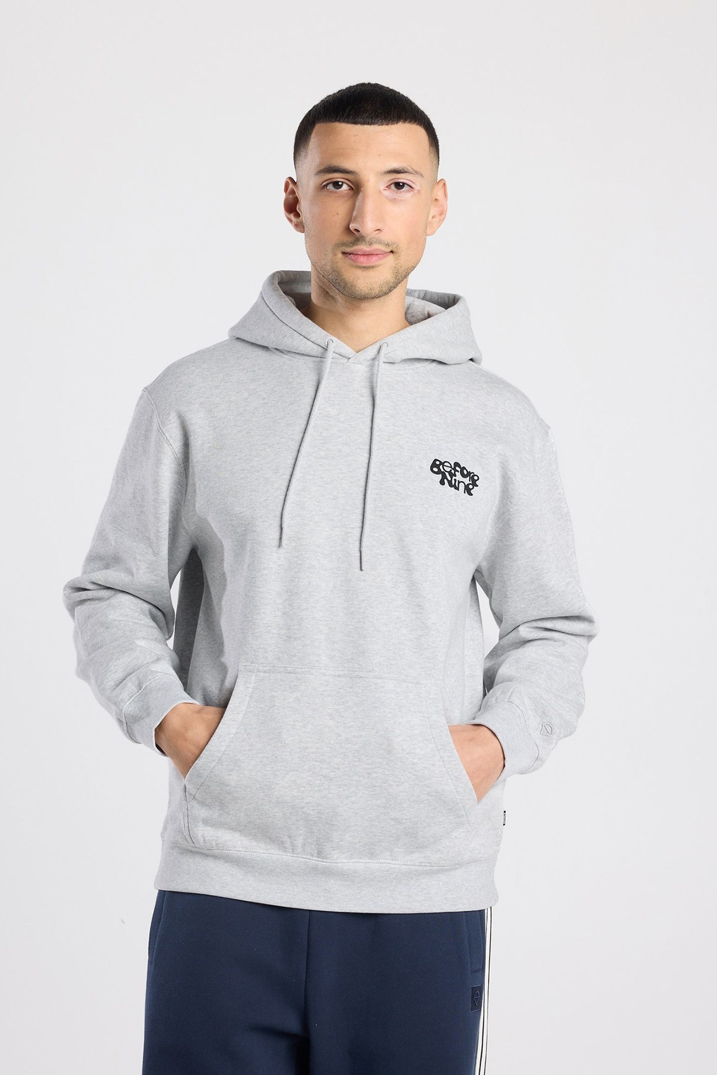 SPENCER HOOD LIGHT GREY MELANGE 1
