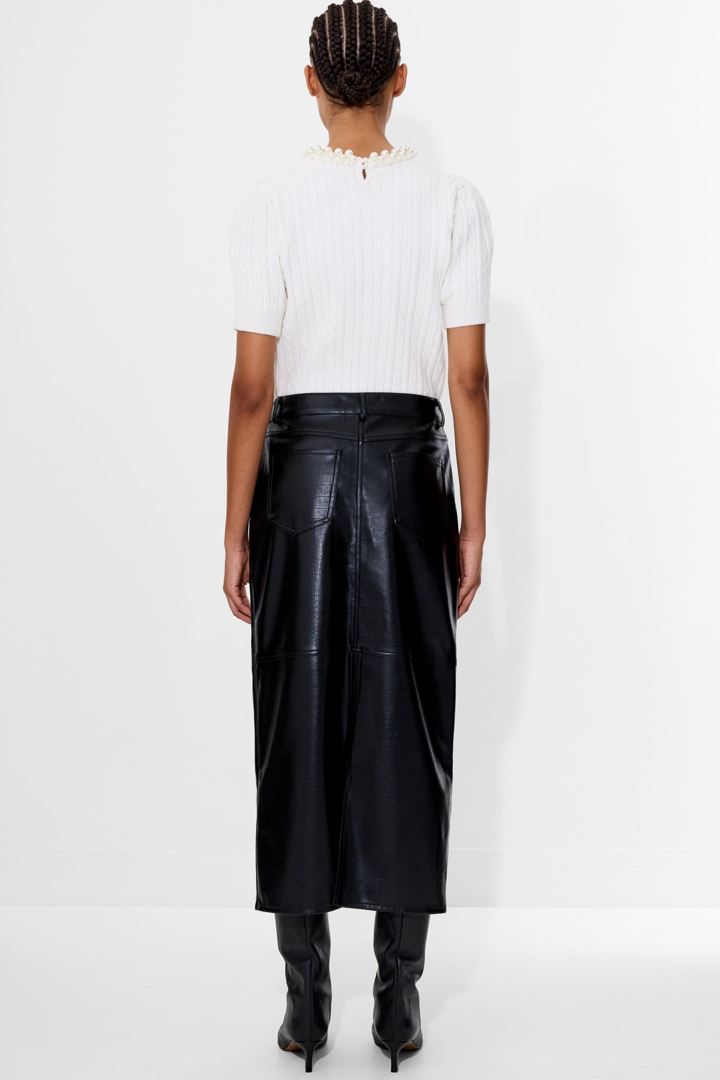 BRODY CROC PRINTED SKIRT BLACK 3