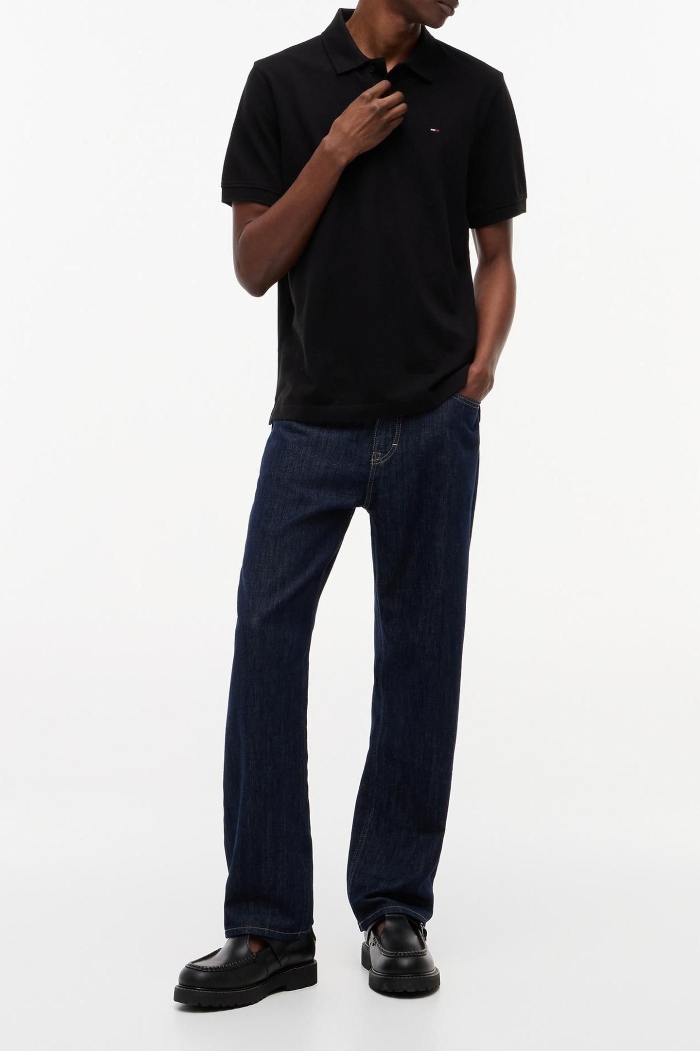 ESSENTIAL PIQUE POLO BLACK 2